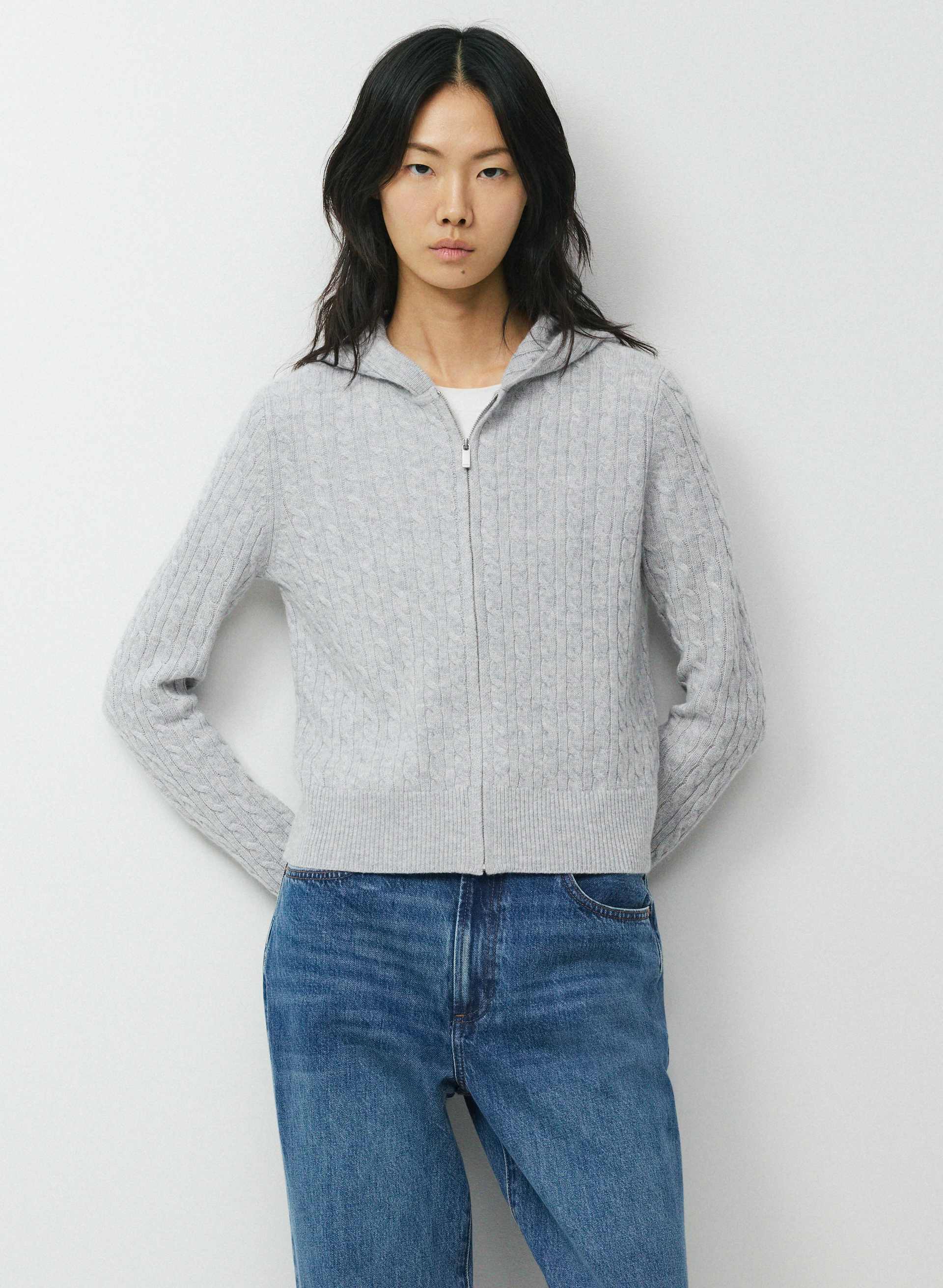 WOOL CASHMERE IDYLLIC ZIP HOODIE | Aritzia