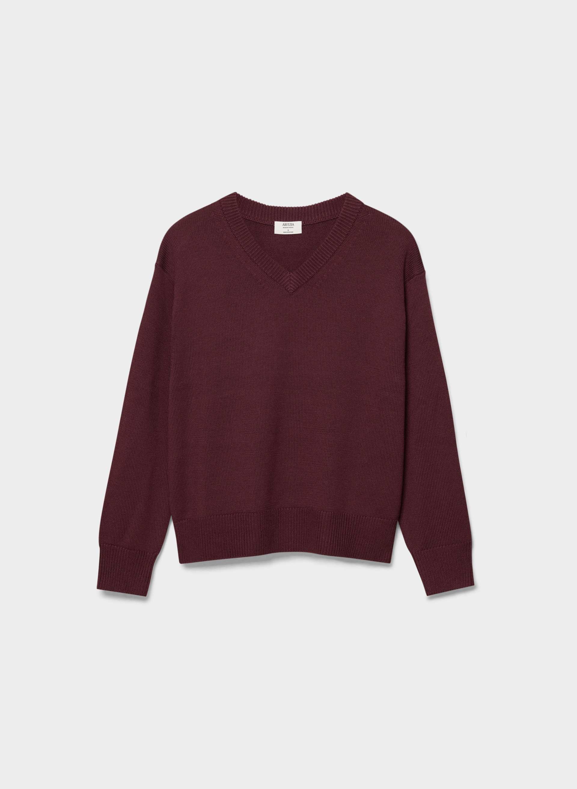 CHANDAIL ANGLE - LAINE MÉRINOS ESSENTIAL | Aritzia