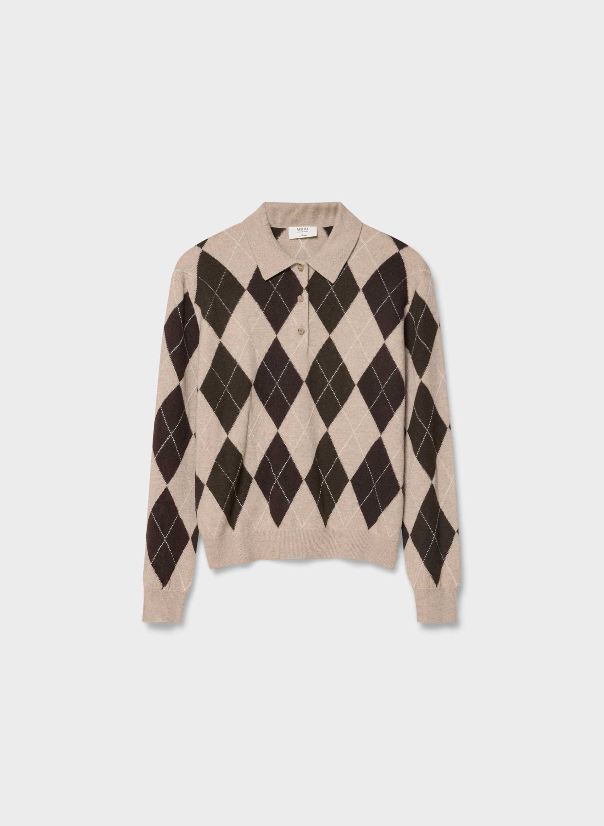 BARE MERINO WOOL ASPECT POLO SWEATER | Aritzia