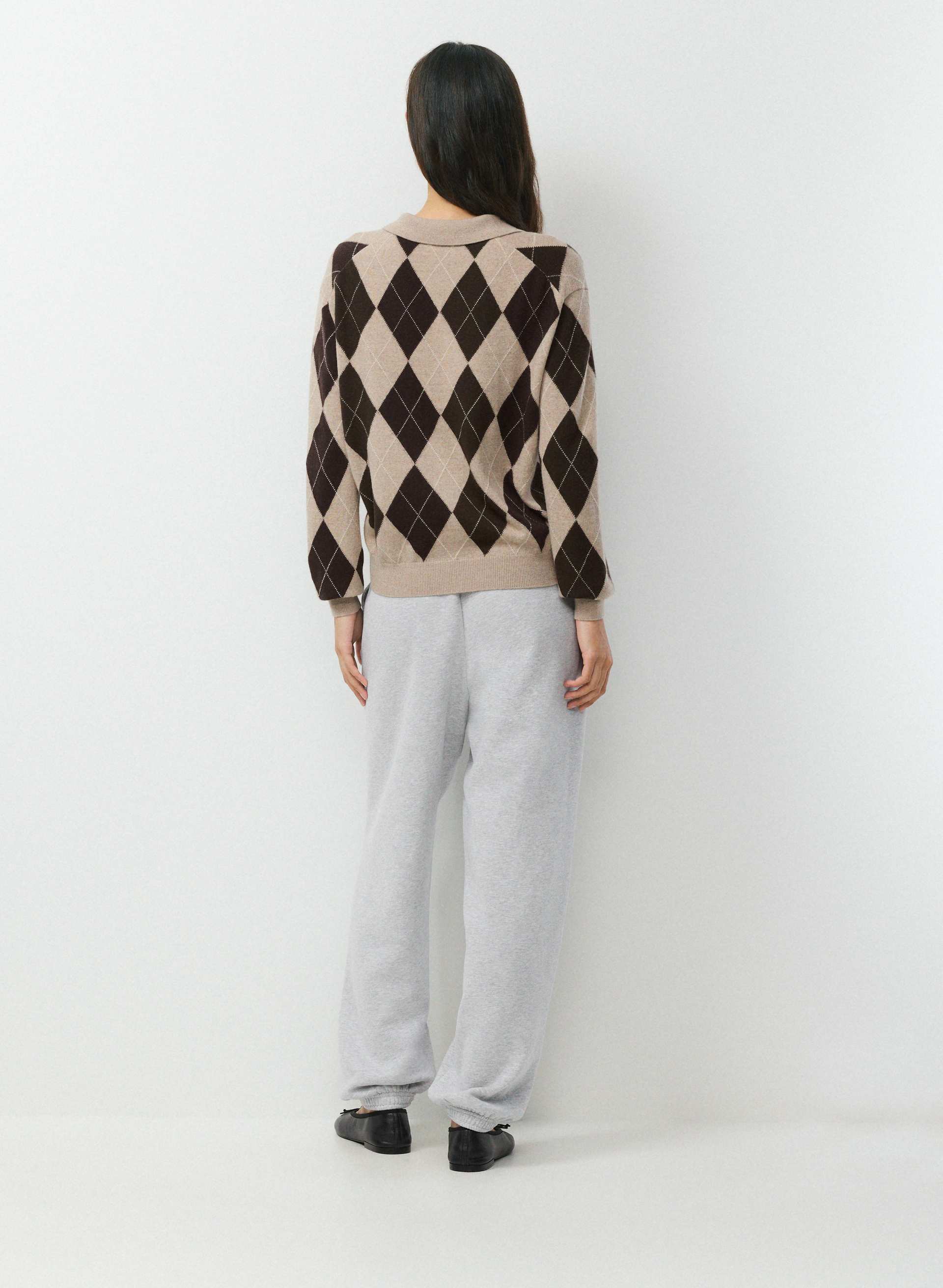 BARE MERINO WOOL ASPECT POLO SWEATER | Aritzia