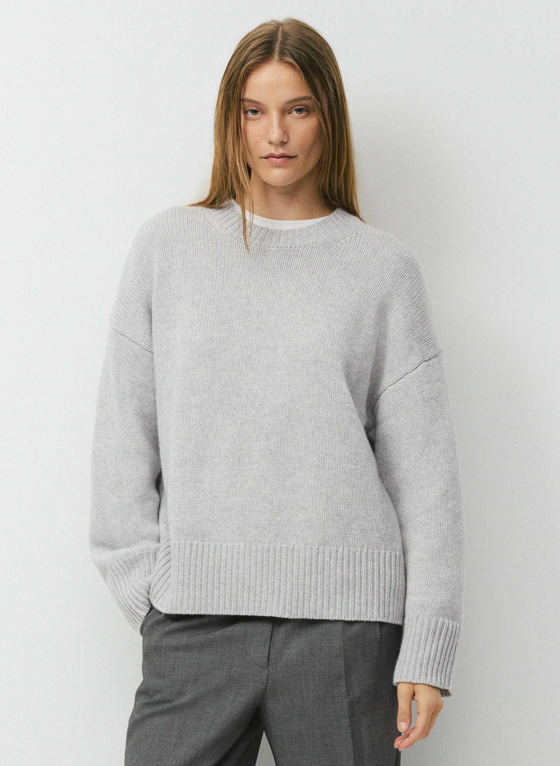 PLUSH WOOL CASHMERE COMPILE SWEATER | Aritzia