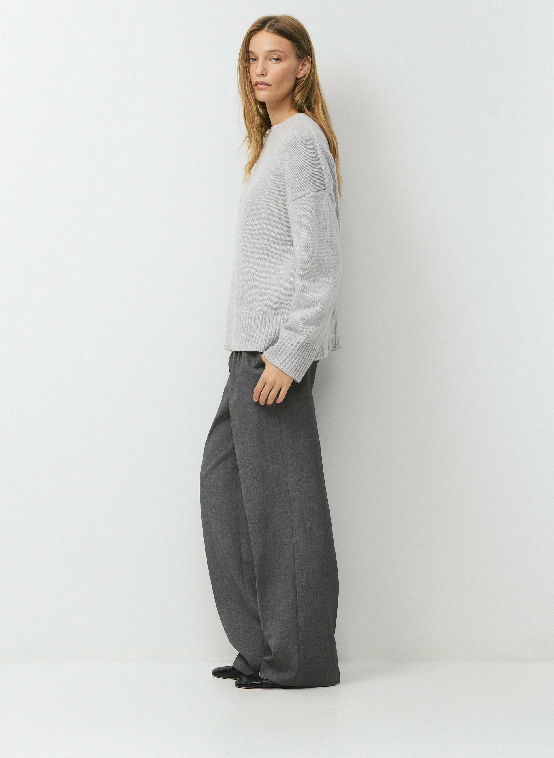 PLUSH WOOL CASHMERE COMPILE SWEATER | Aritzia