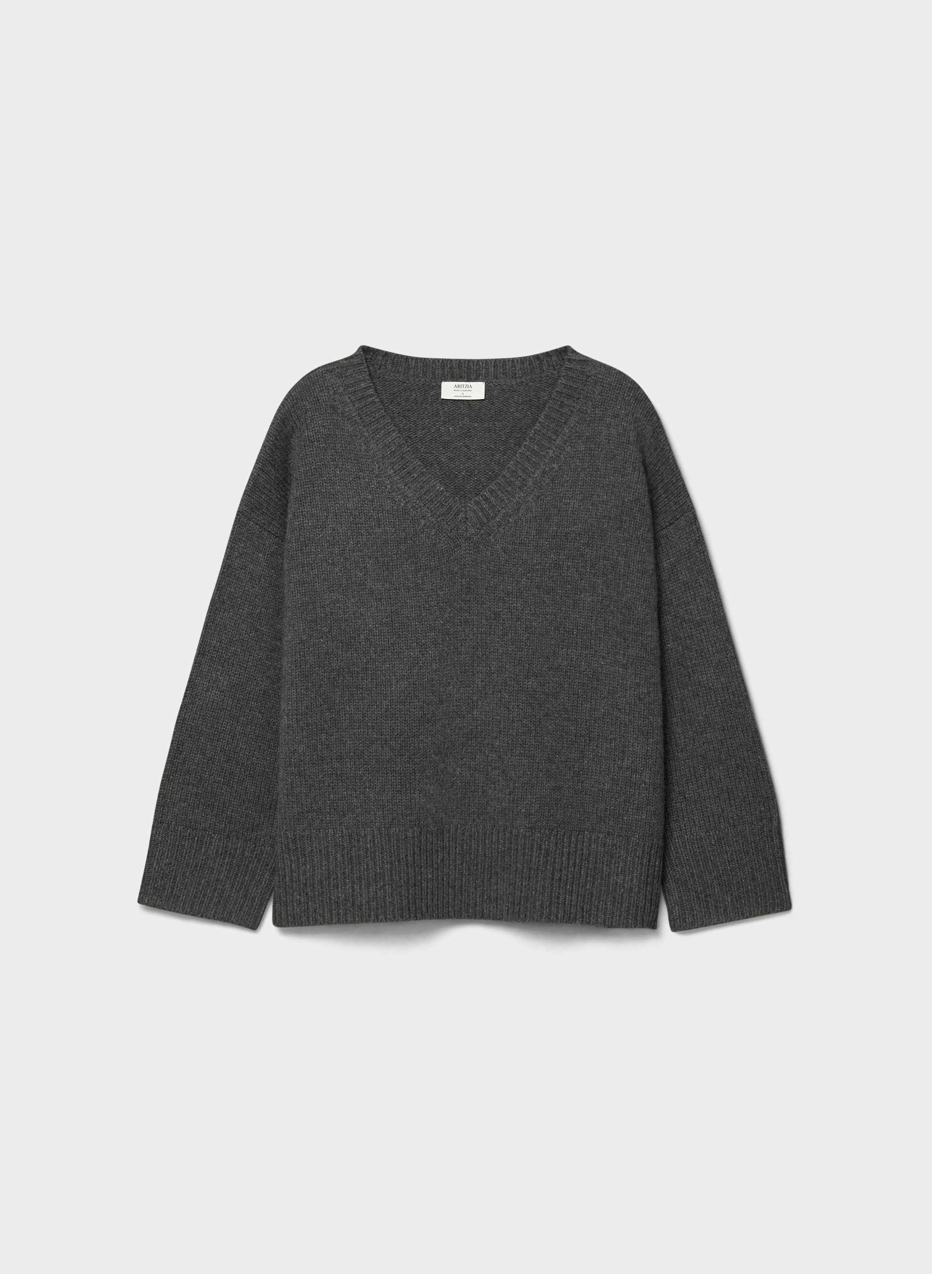 PLUSH WOOL CASHMERE SCULPTOR SWEATER | Aritzia