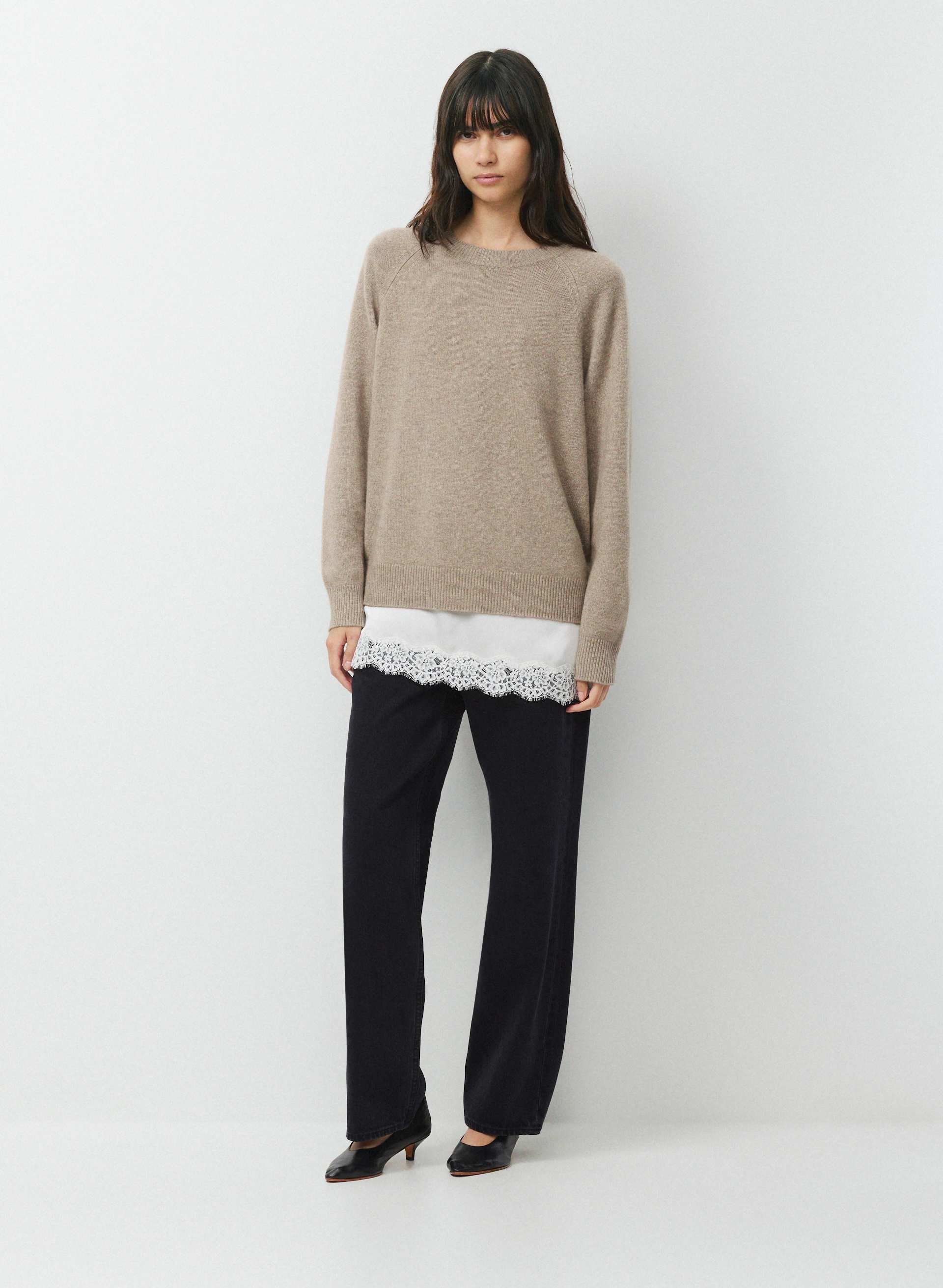 ESSENTIAL WOOL CASHMERE ISABELLE SWEATER | Aritzia