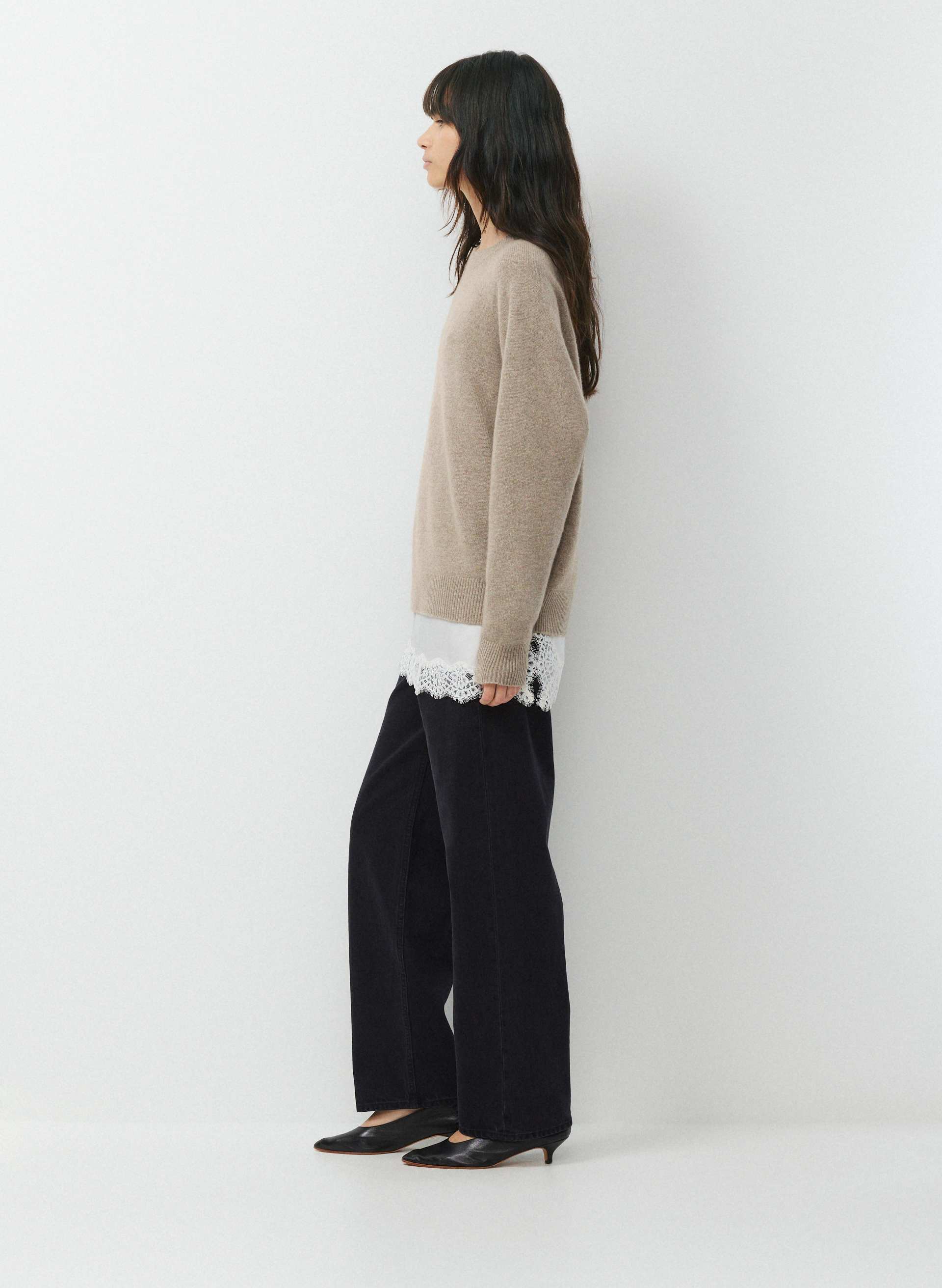 ESSENTIAL WOOL CASHMERE ISABELLE SWEATER | Aritzia