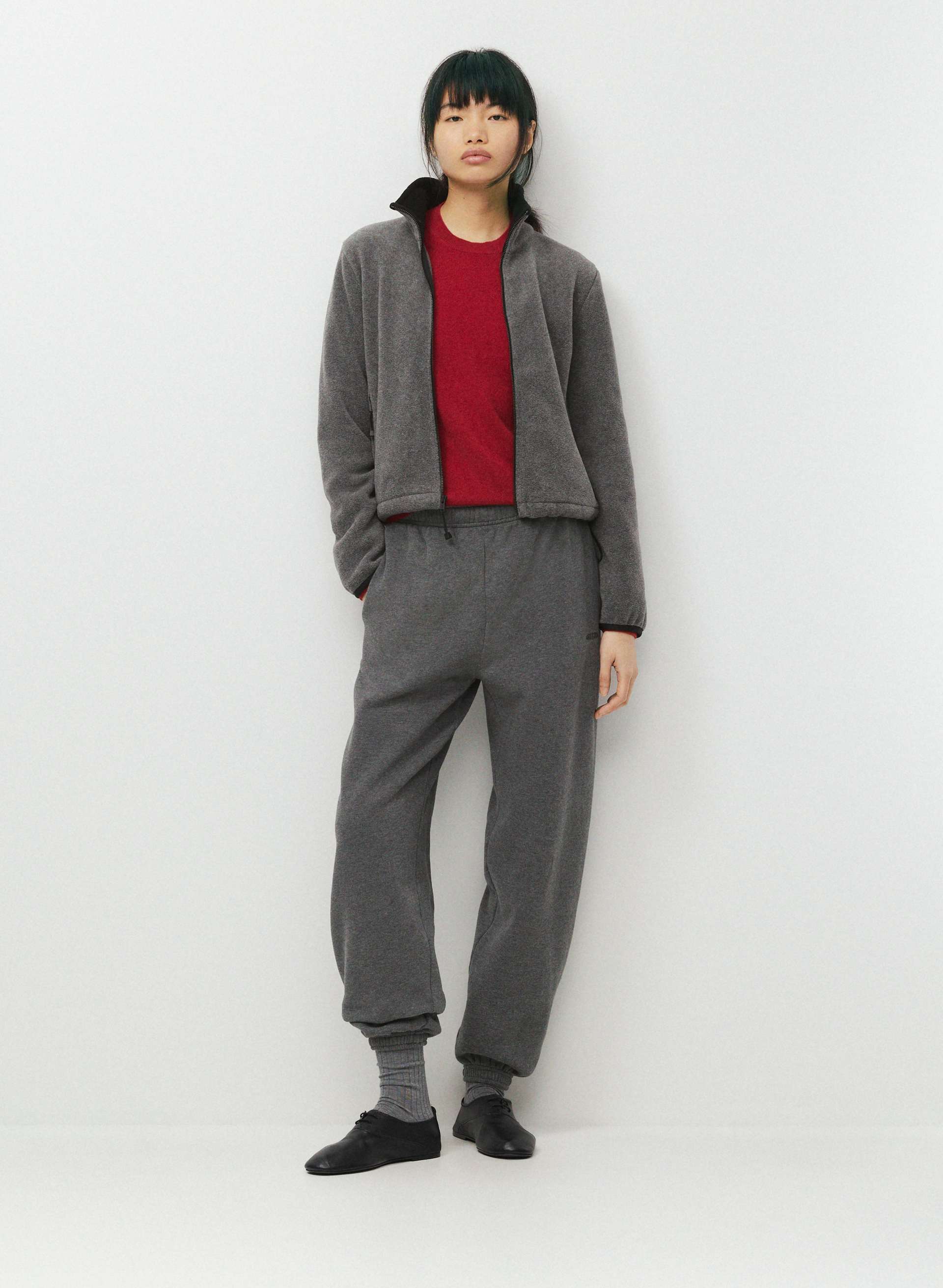 AUTUMN ZIP-UP - BIGFOOT FLEECE - Bigfoot Fleece slim-fit mockneck zip-up. 