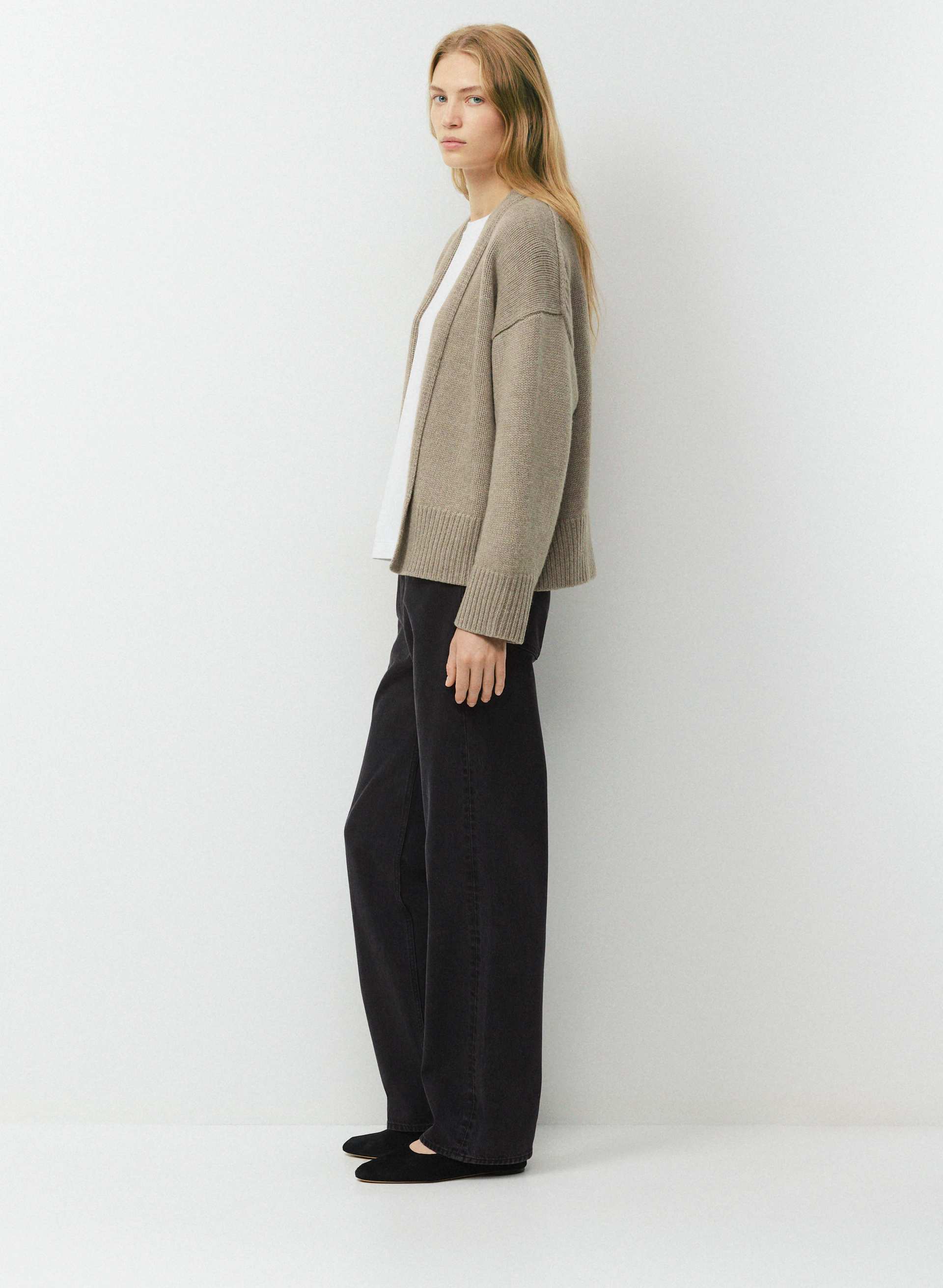 PLUSH WOOL CASHMERE DISPLAY CARDIGAN | Aritzia