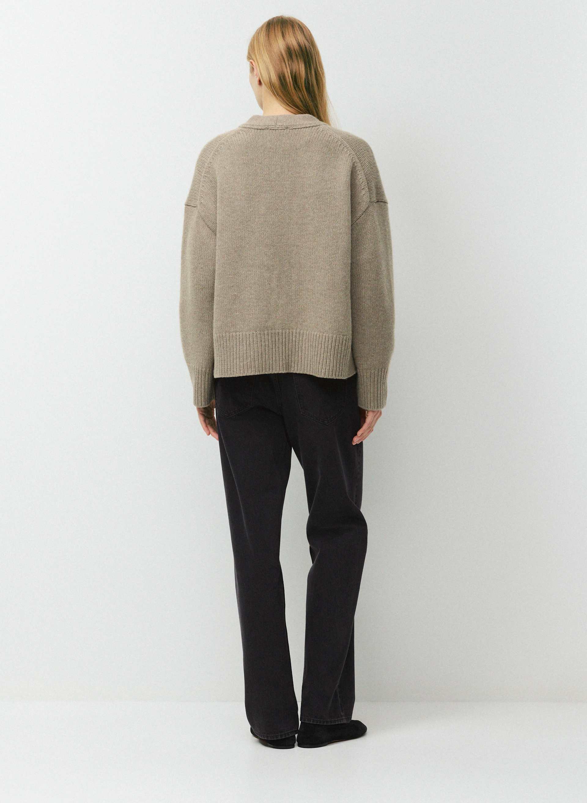 PLUSH WOOL CASHMERE DISPLAY CARDIGAN | Aritzia