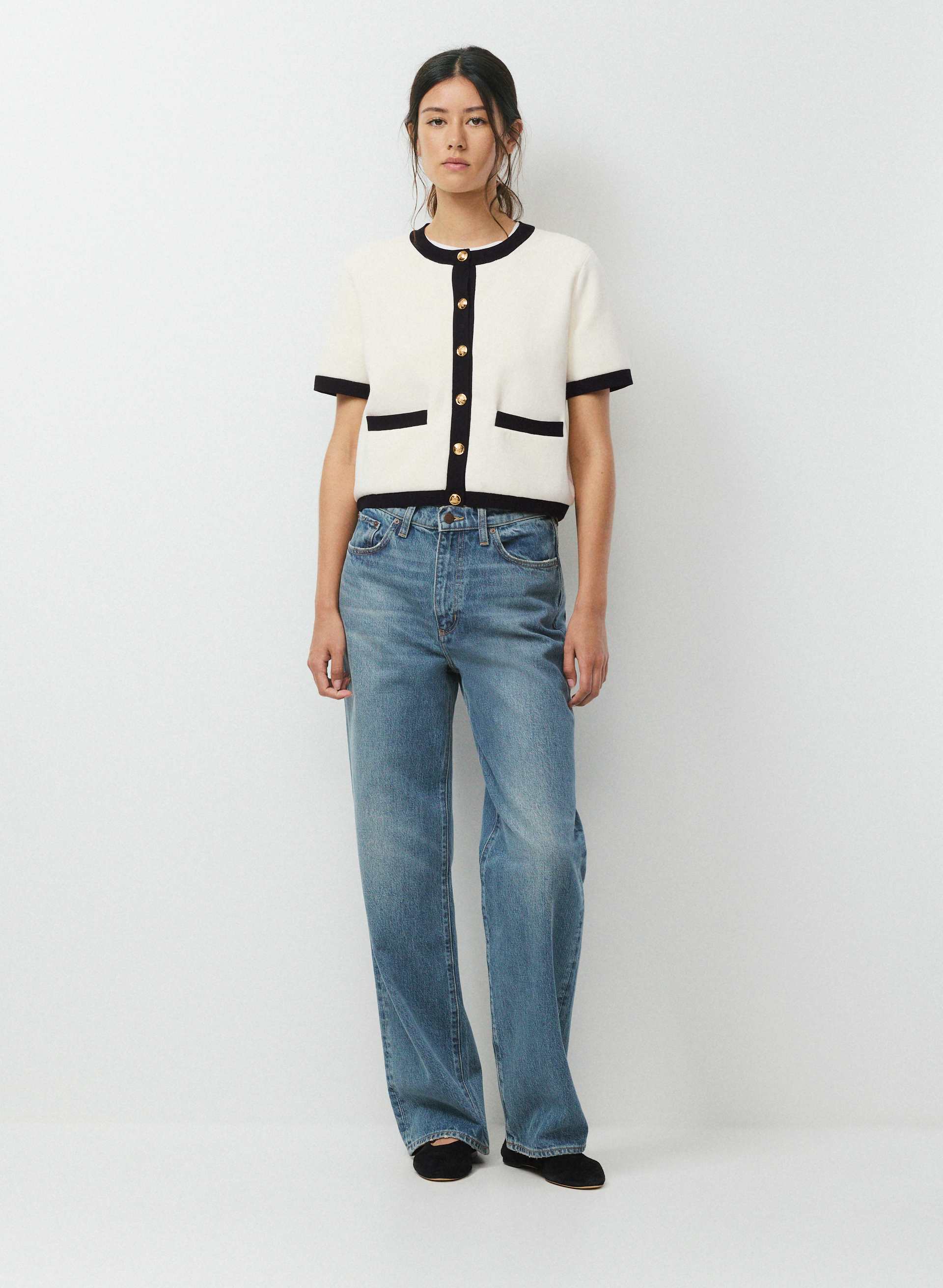 Approach Shortsleeve Cardigan - Wonder Yarn | Aritzia US