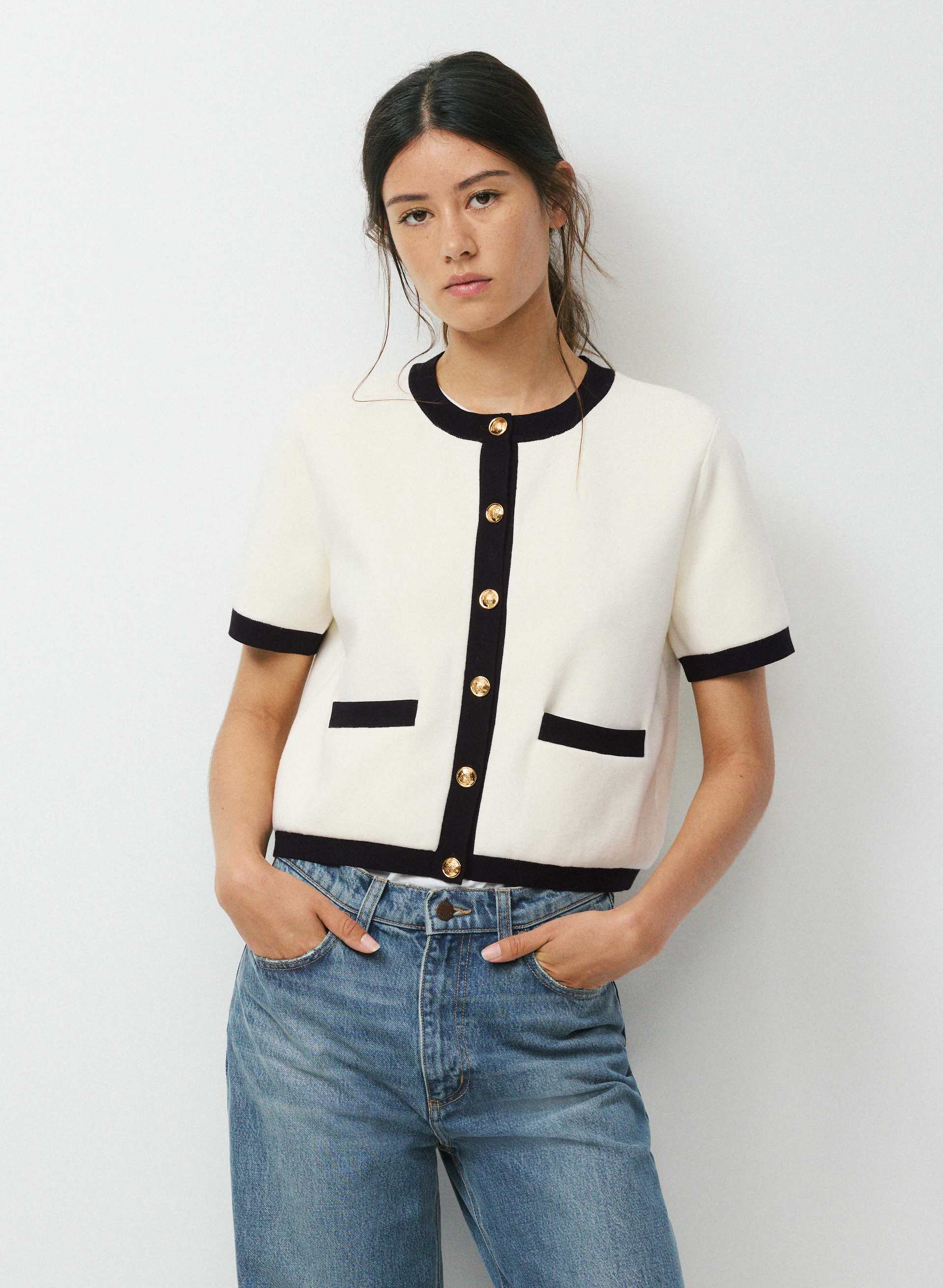 Approach Shortsleeve Cardigan - Wonder Yarn | Aritzia US