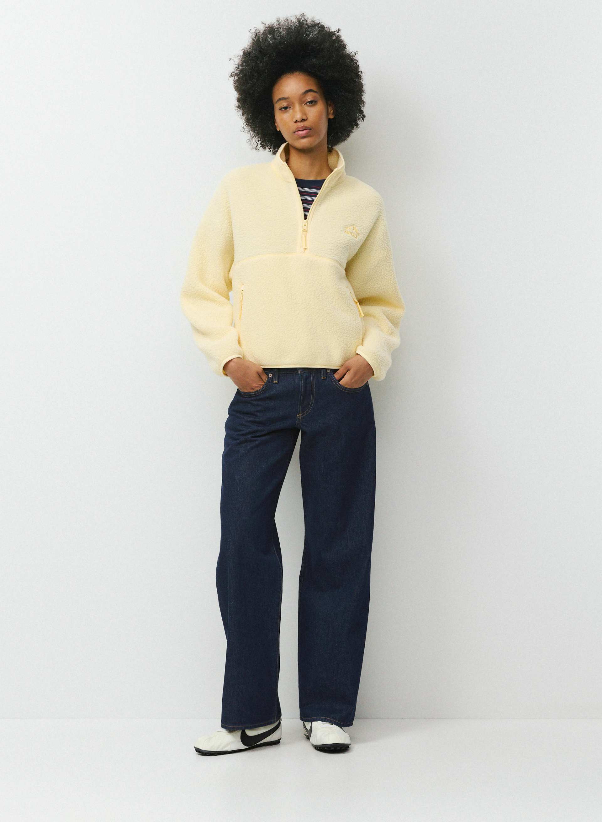 POLARTEC® THERMAL PRO™ HIGHLANDS 1/2 ZIP - Mid-pile fleece relaxed half-zip mockneck. 