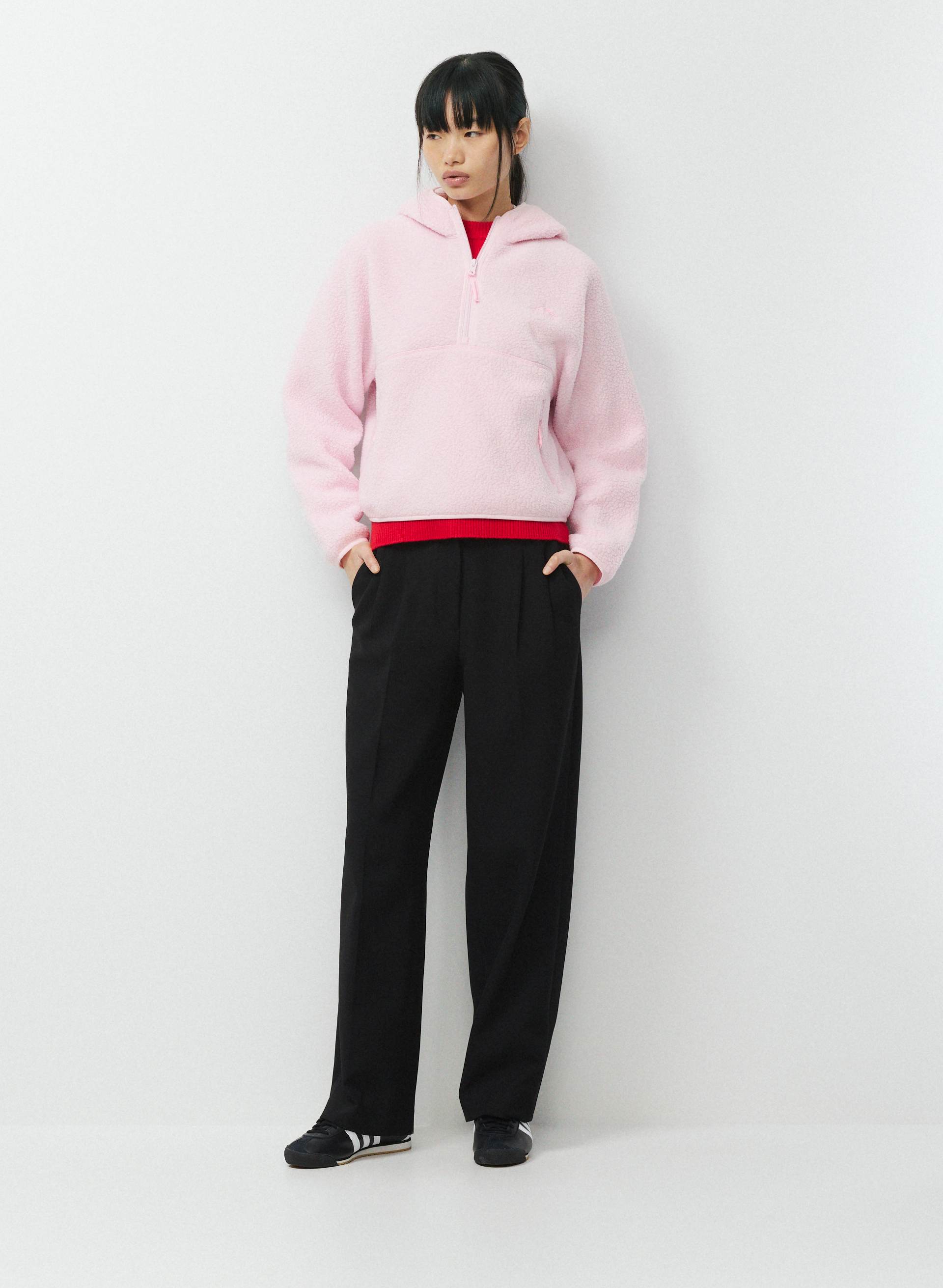 POLARTEC® THERMAL PRO™ CANYON HOODIE - Relaxed mid-pile fleece half-zip hoodie. 