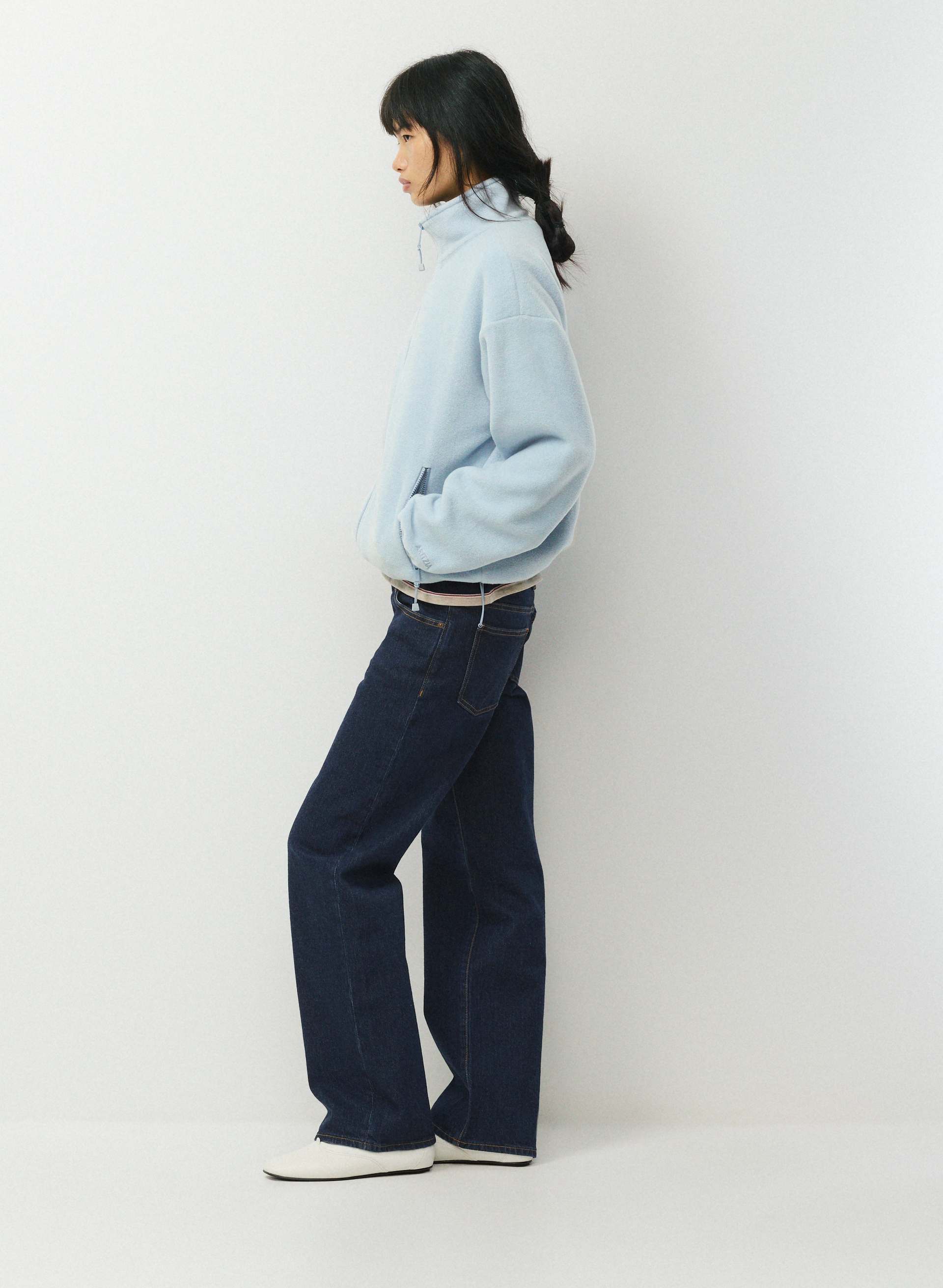 Outlook Zip Mockneck - Bigfoot Fleece | Aritzia US