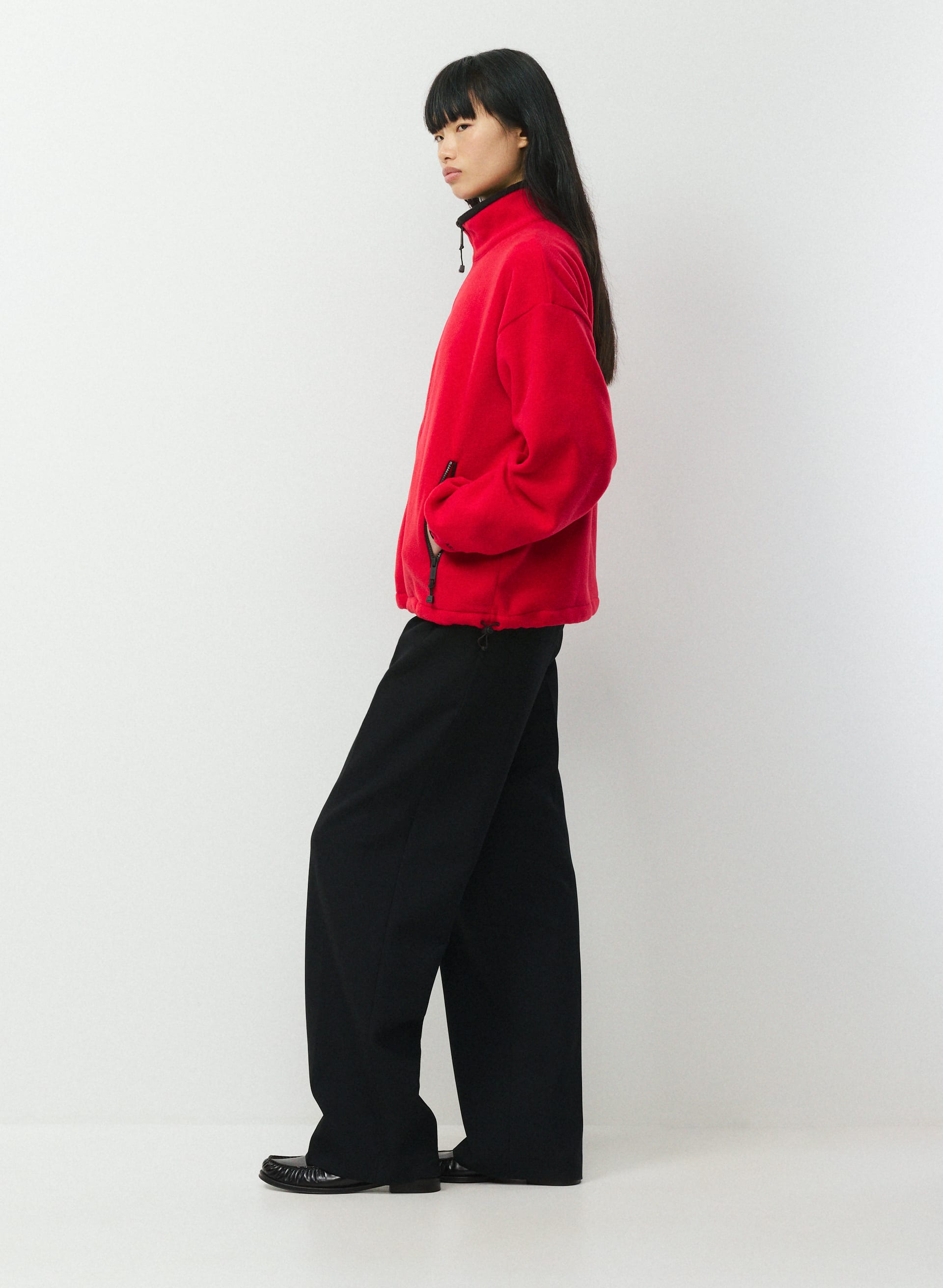 OUTLOOK ZIP MOCKNECK | Aritzia