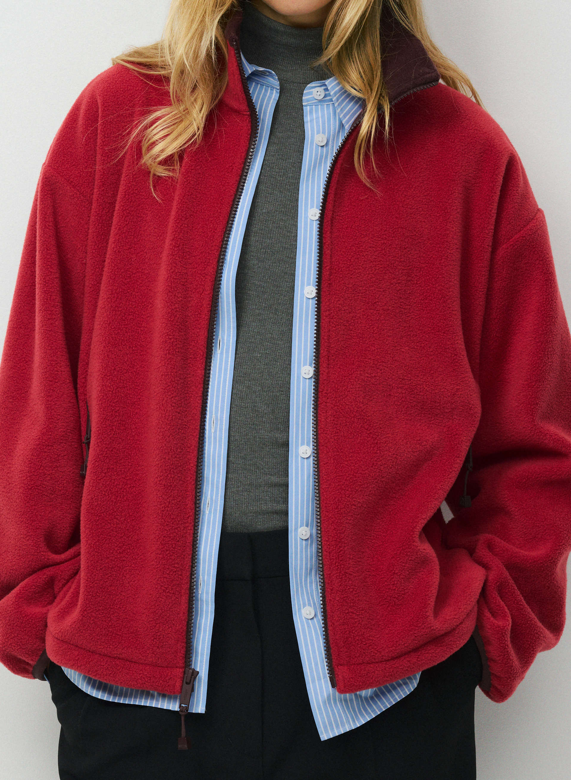 OUTLOOK ZIP MOCKNECK | Aritzia