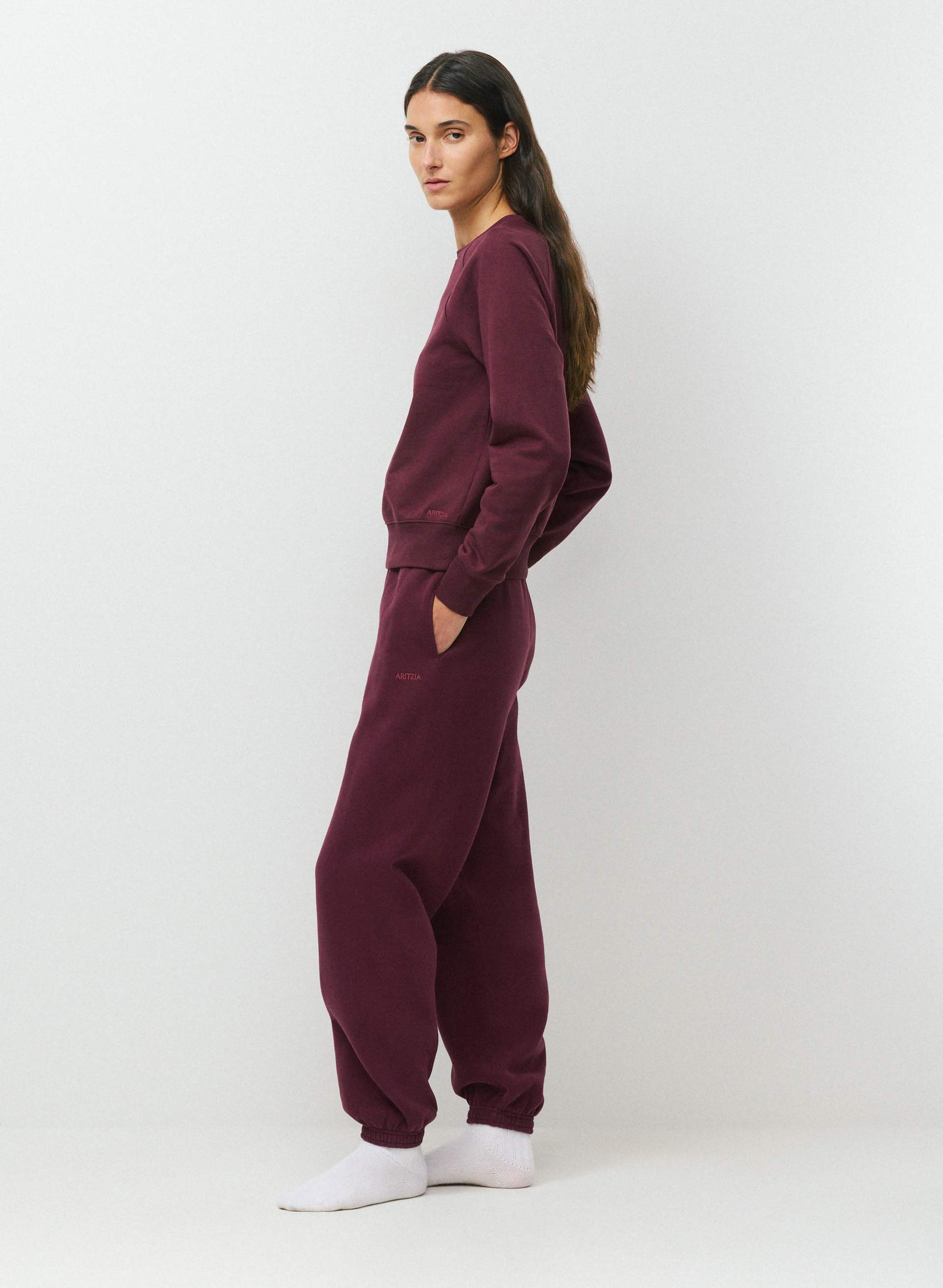 TERRY SWEATFLEECE PERFECT RAGLAN SWEATSHIRT | Aritzia
