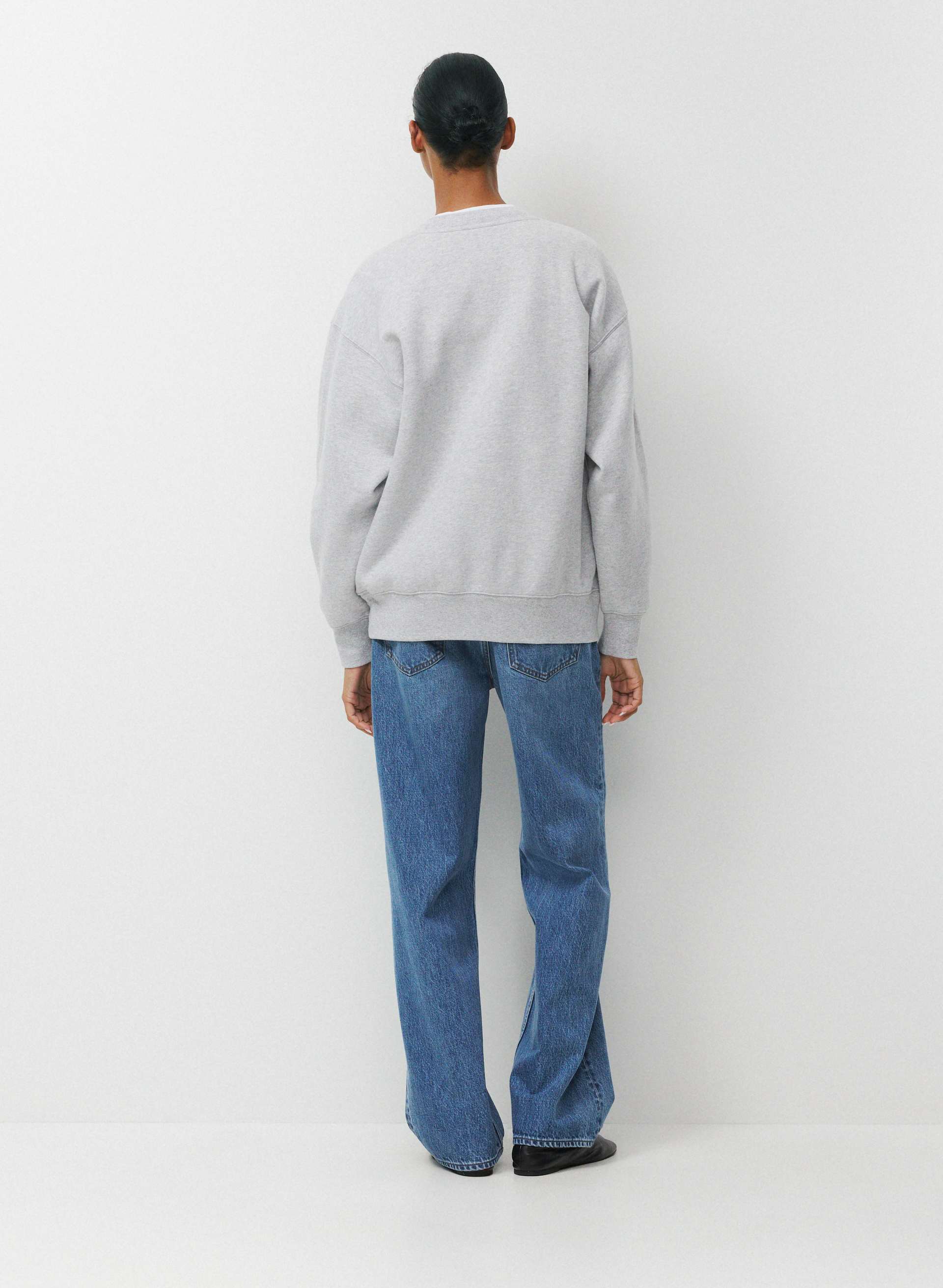 COZY SWEATFLEECE BOYFRIEND CREW SWEATSHIRT | Aritzia