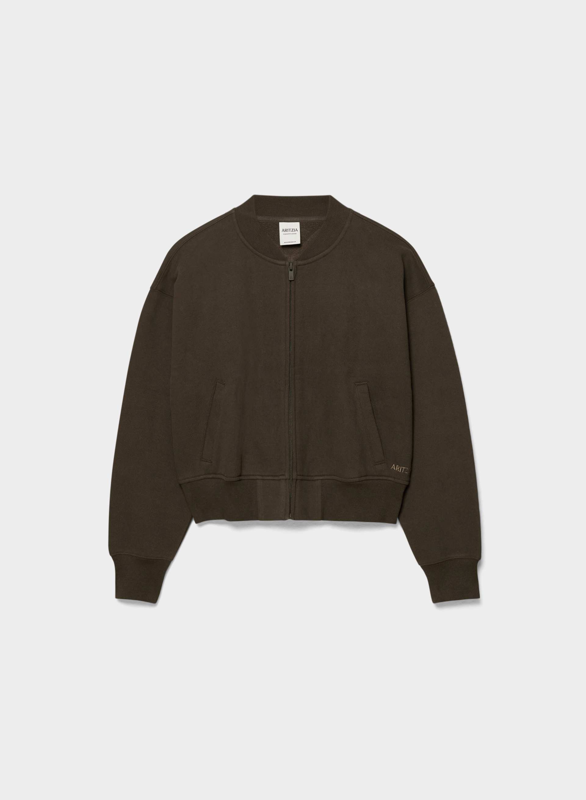 COZY SWEATFLEECE BOYFRIEND BOMBER | Aritzia