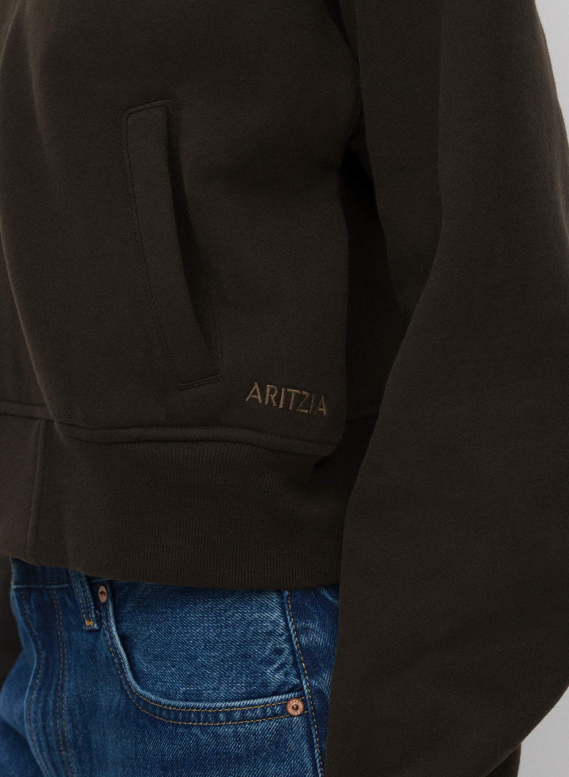 COZY SWEATFLEECE BOYFRIEND BOMBER | Aritzia
