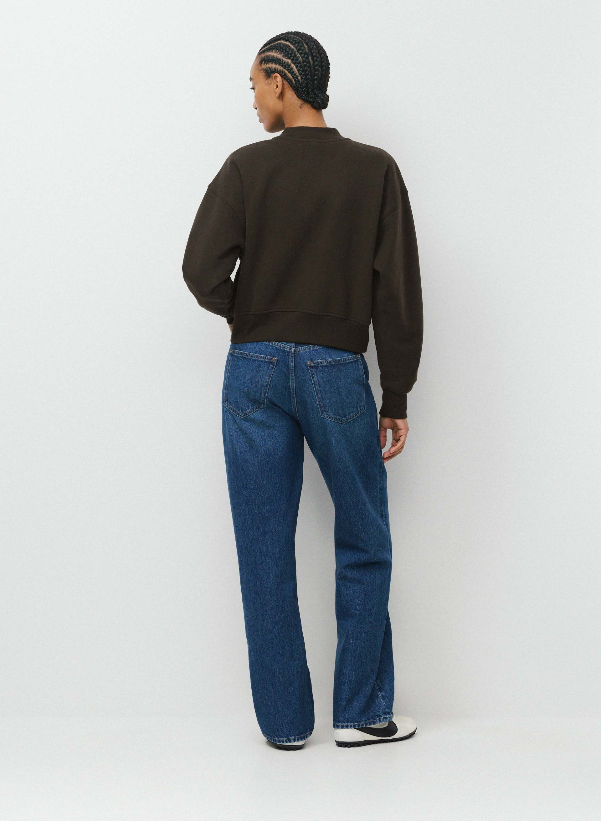 COZY SWEATFLEECE BOYFRIEND BOMBER | Aritzia
