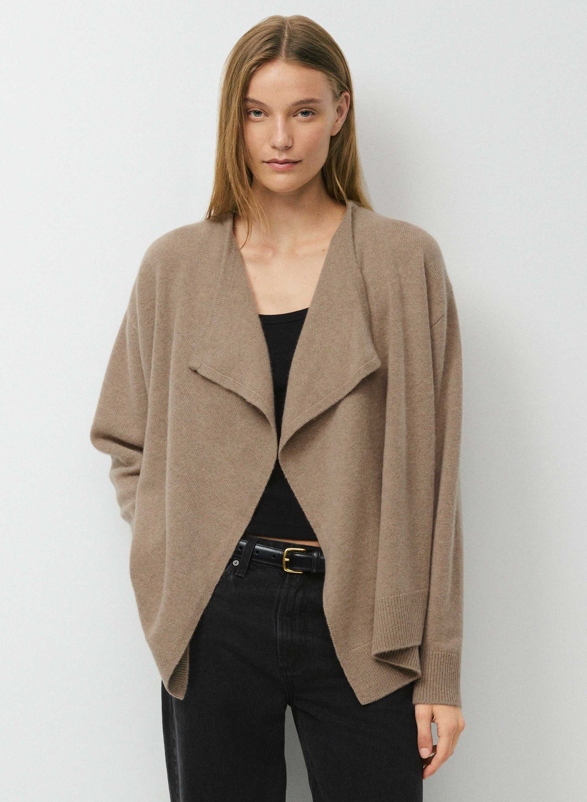 ESSENTIAL CASHMERE IMPASTO CARDIGAN | Aritzia