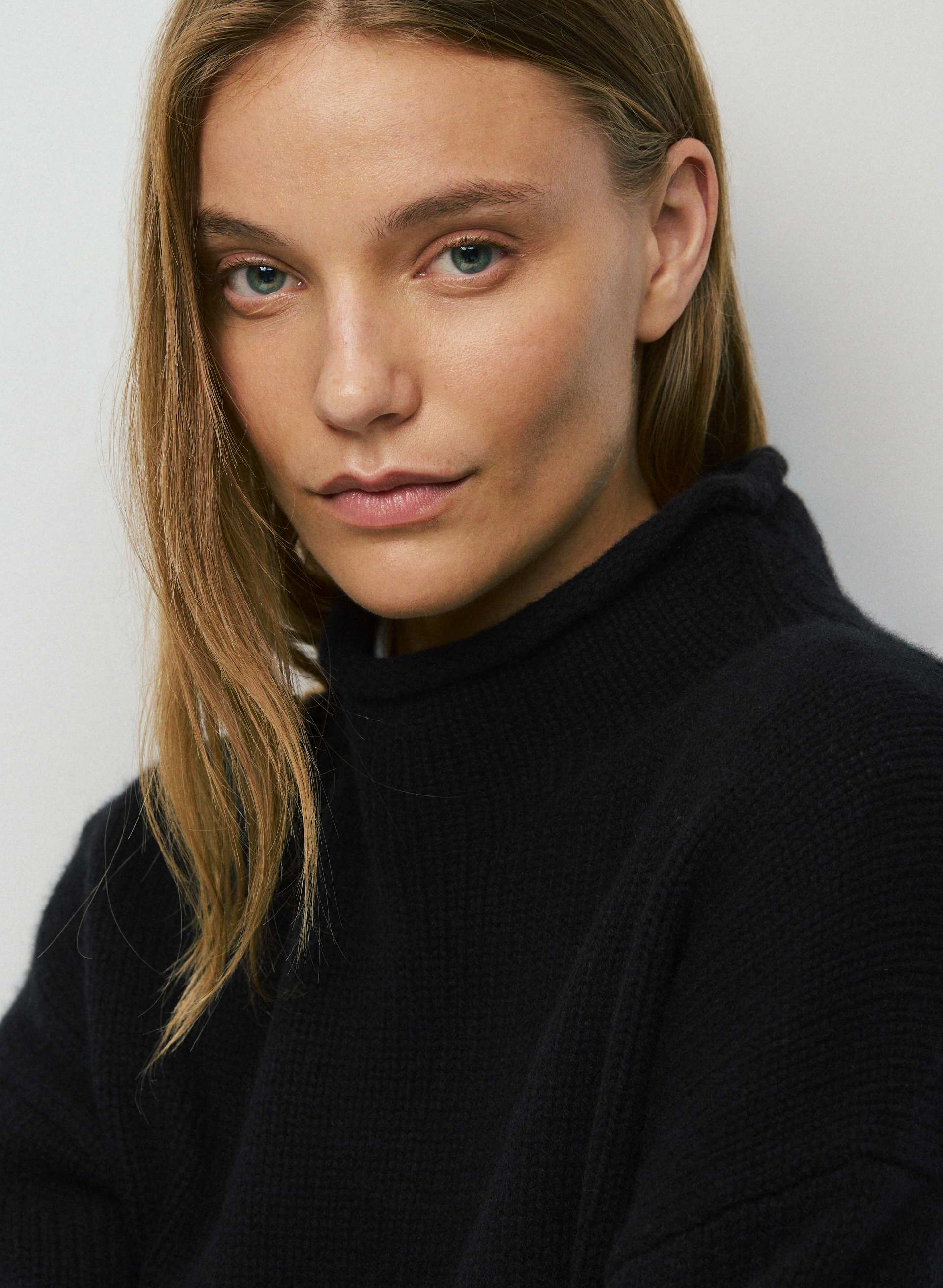 PLUSH WOOL CASHMERE AFFILIATE FUNNEL NECK | Aritzia
