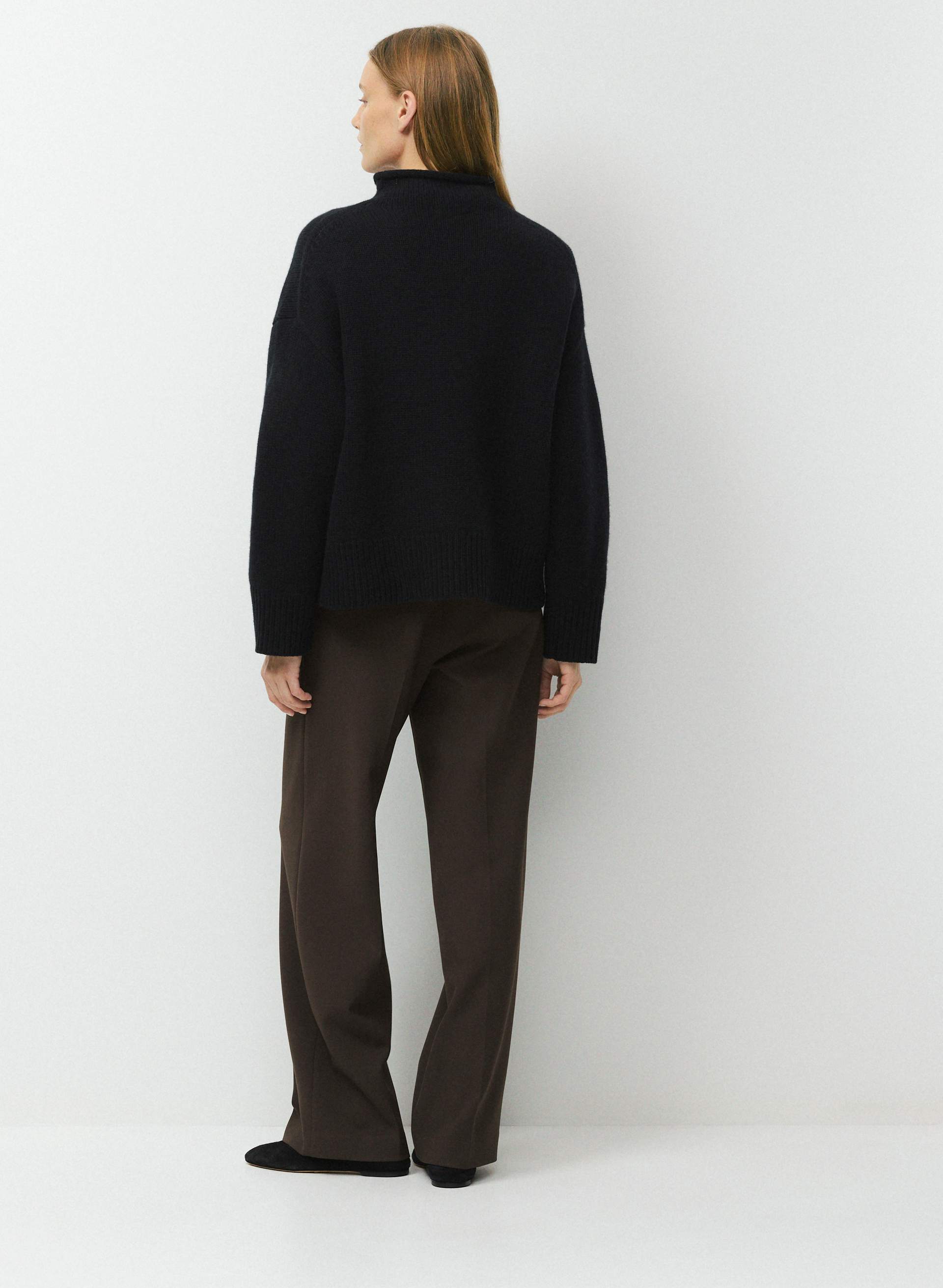PLUSH WOOL CASHMERE AFFILIATE FUNNEL NECK | Aritzia