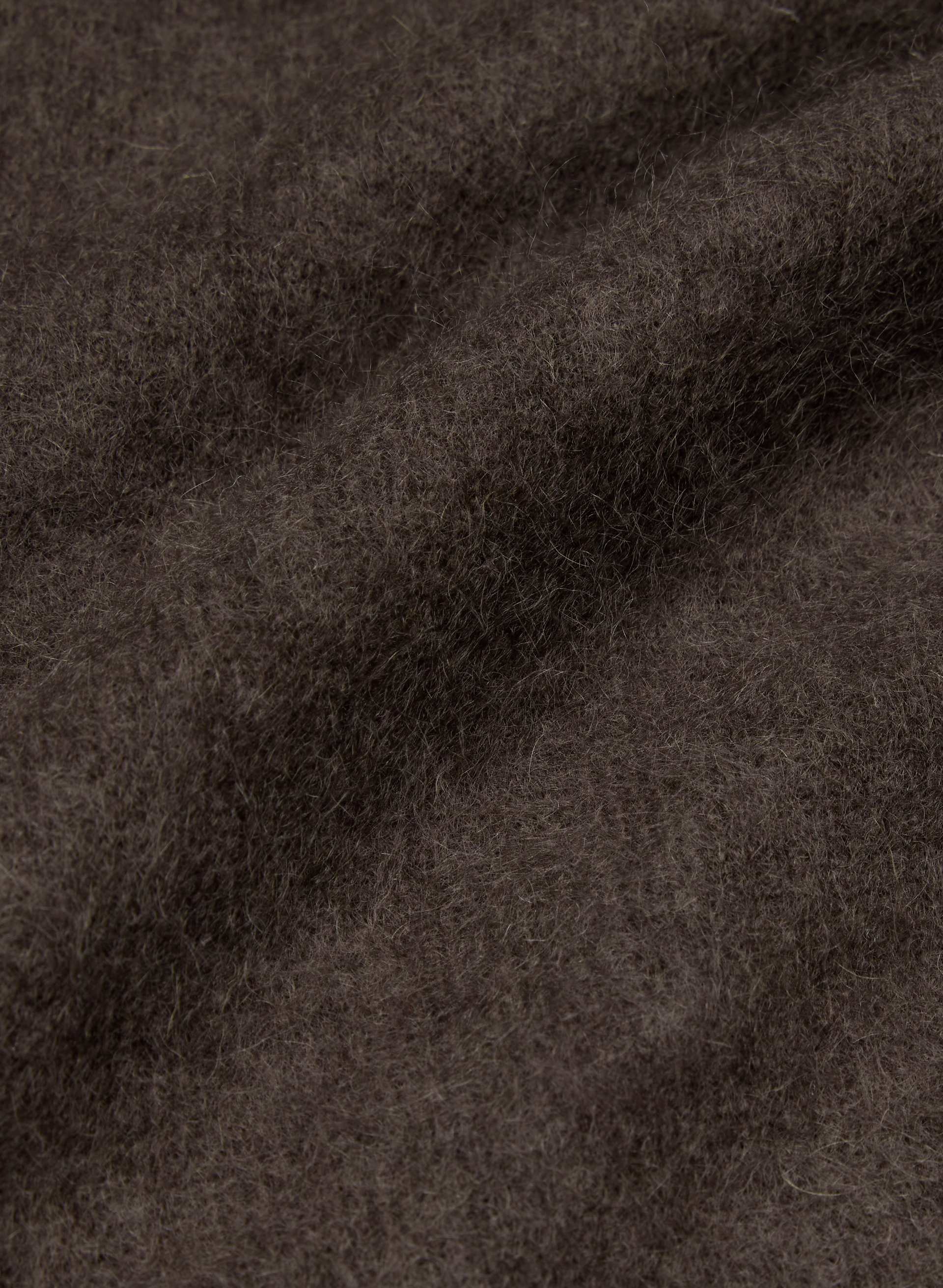 BRUSHED WOOL CASHMERE DIORAMA ZIP-UP | Aritzia