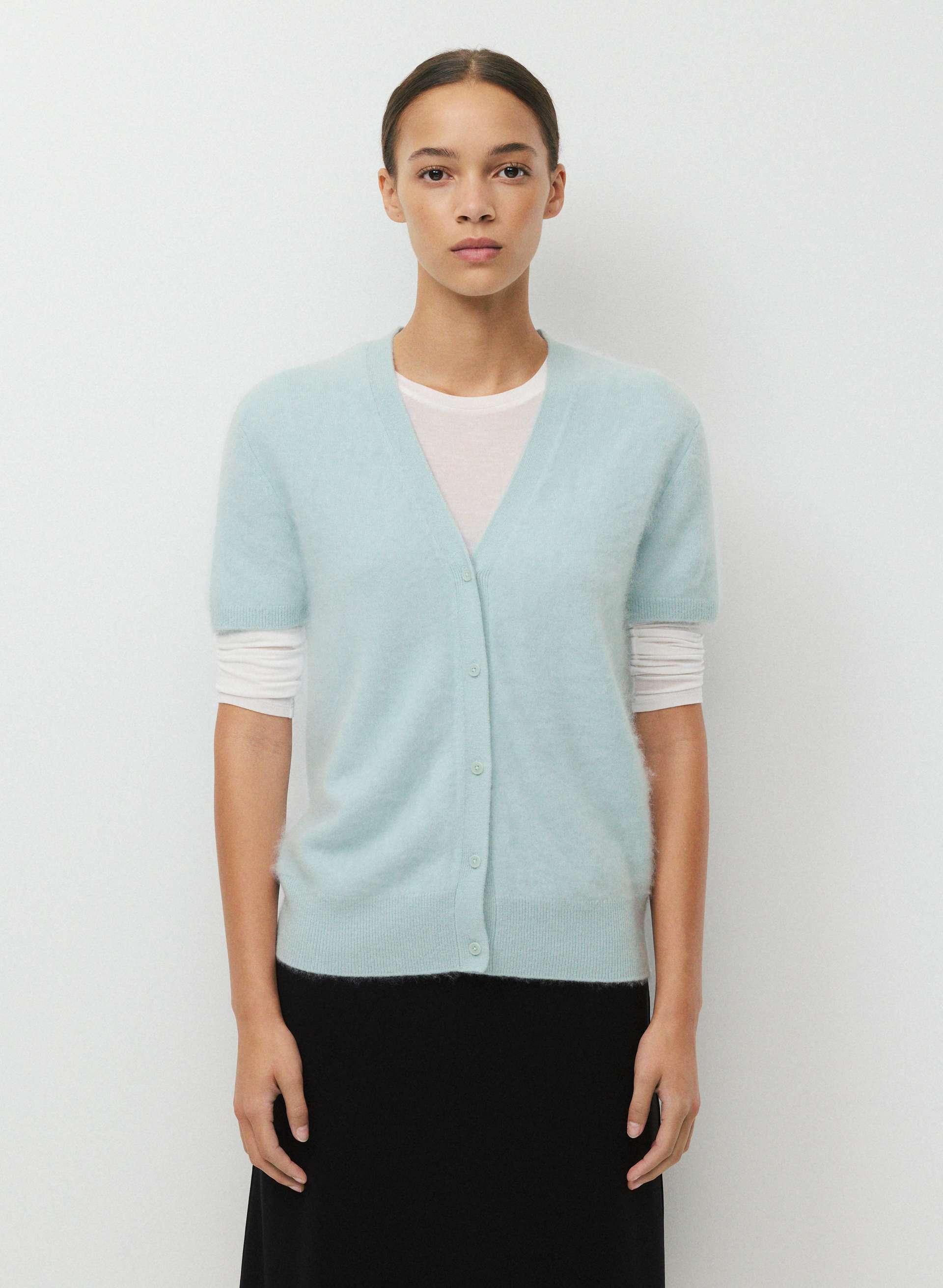 BRUSHED WOOL CASHMERE ALTRUIST CARDIGAN | Aritzia
