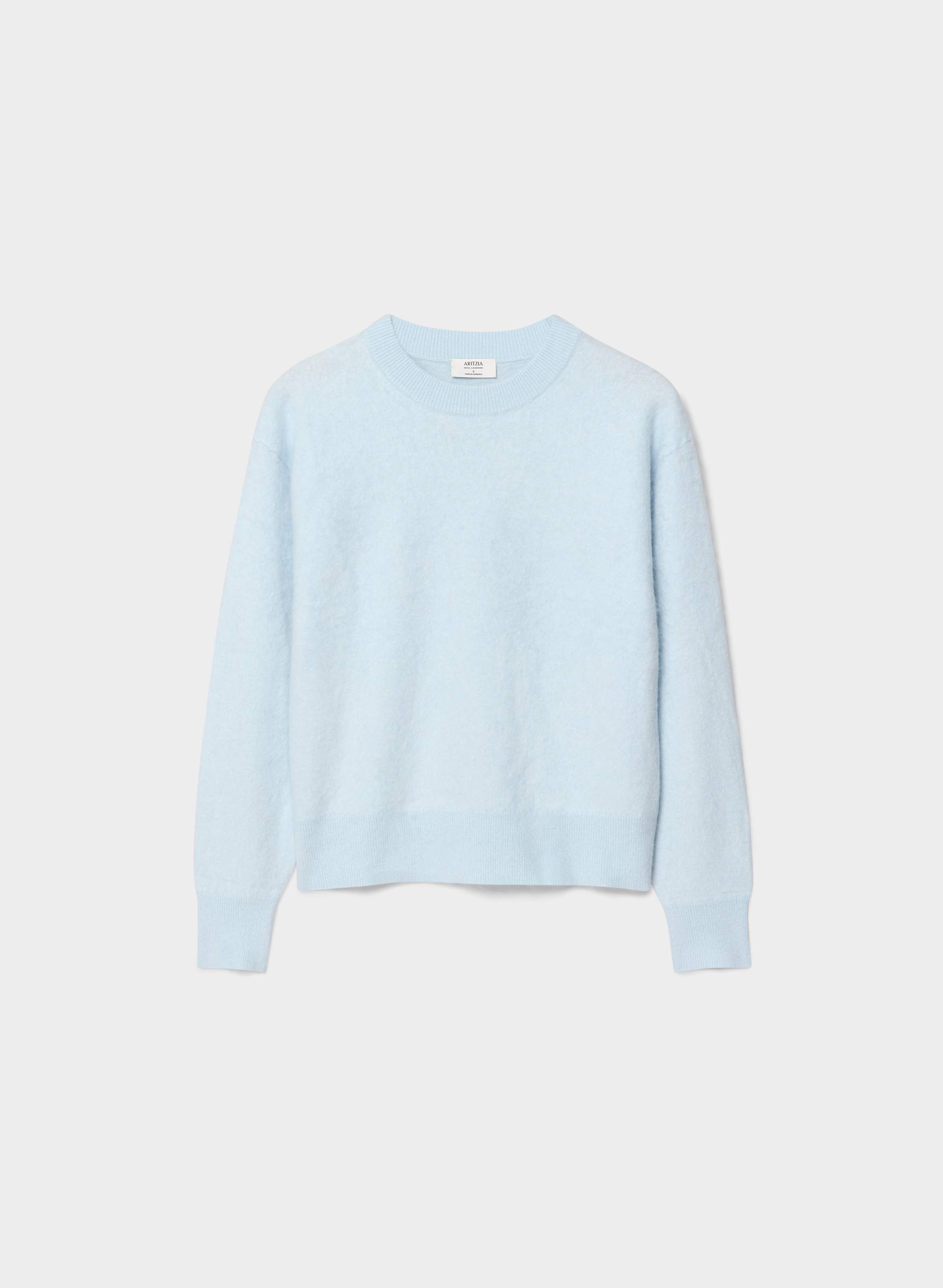 BRUSHED WOOL CASHMERE RELIC SWEATER | Aritzia