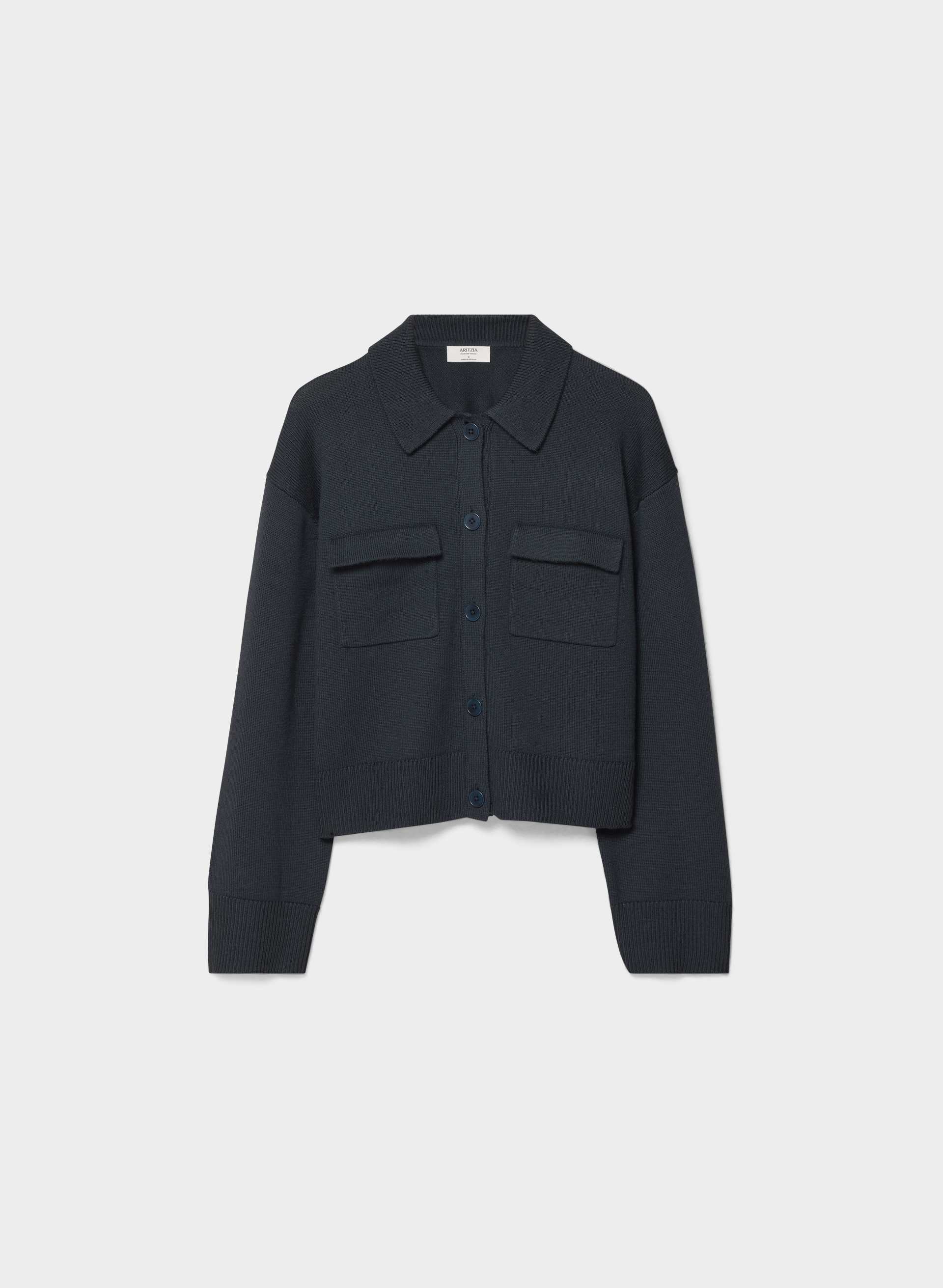 ESSENTIAL MERINO WOOL OBSERVE CARDIGAN | Aritzia