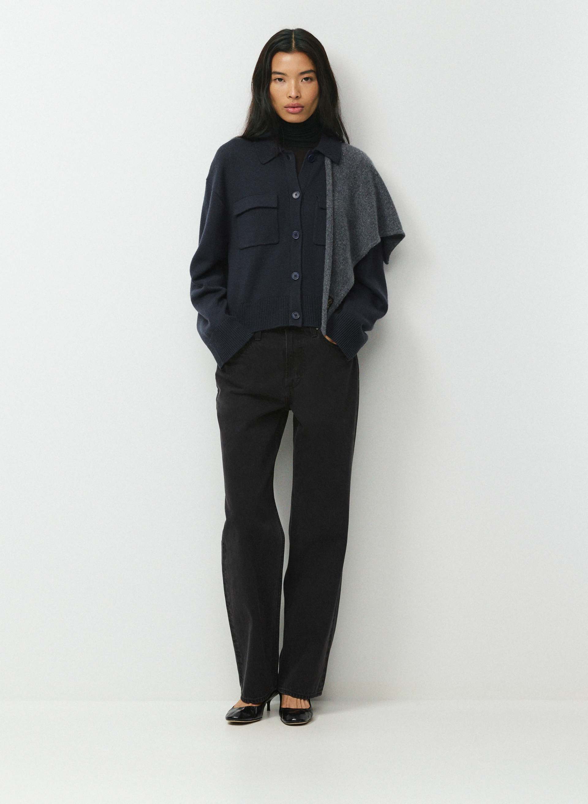 ESSENTIAL MERINO WOOL OBSERVE CARDIGAN | Aritzia