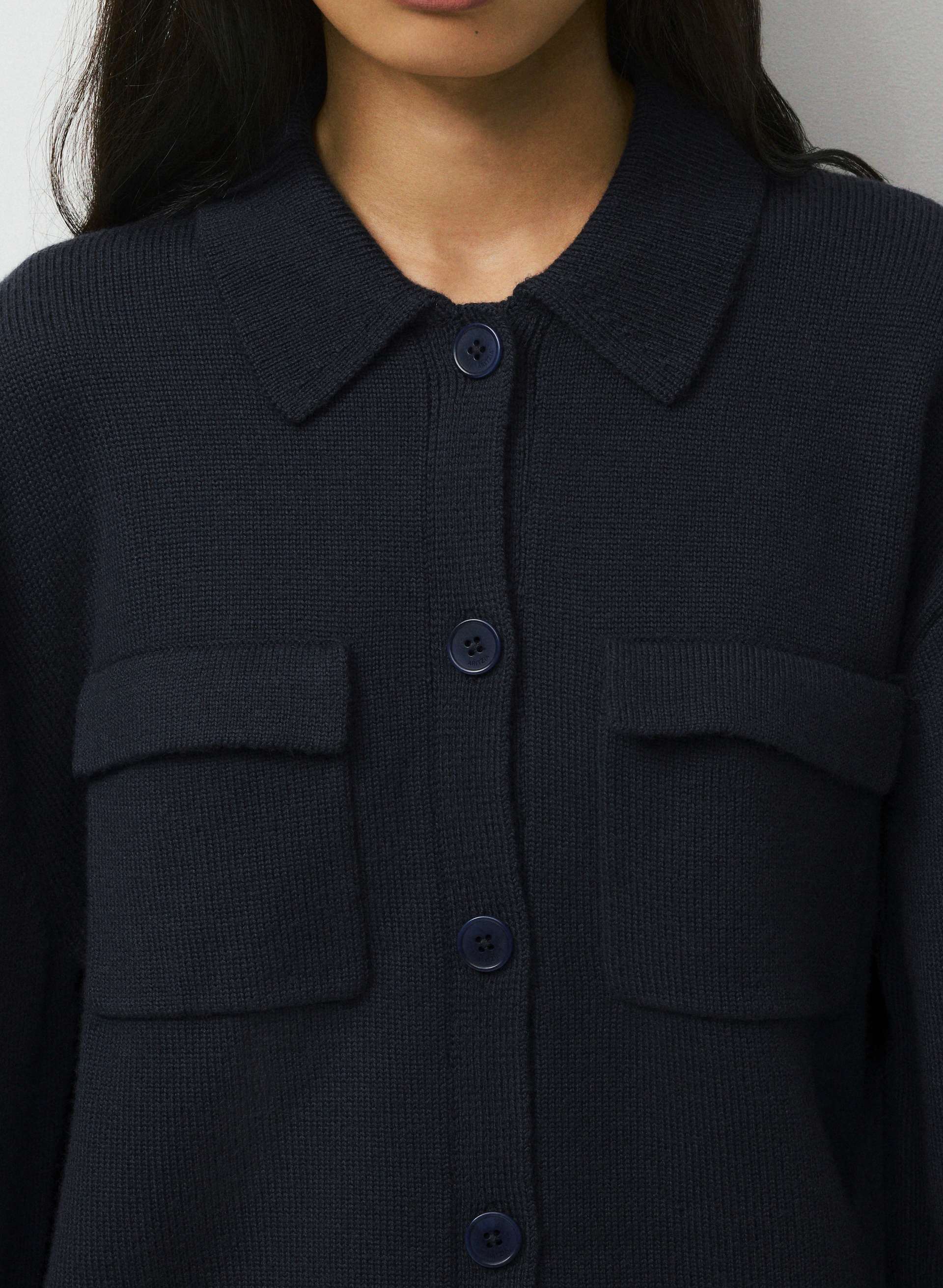 ESSENTIAL MERINO WOOL OBSERVE CARDIGAN | Aritzia