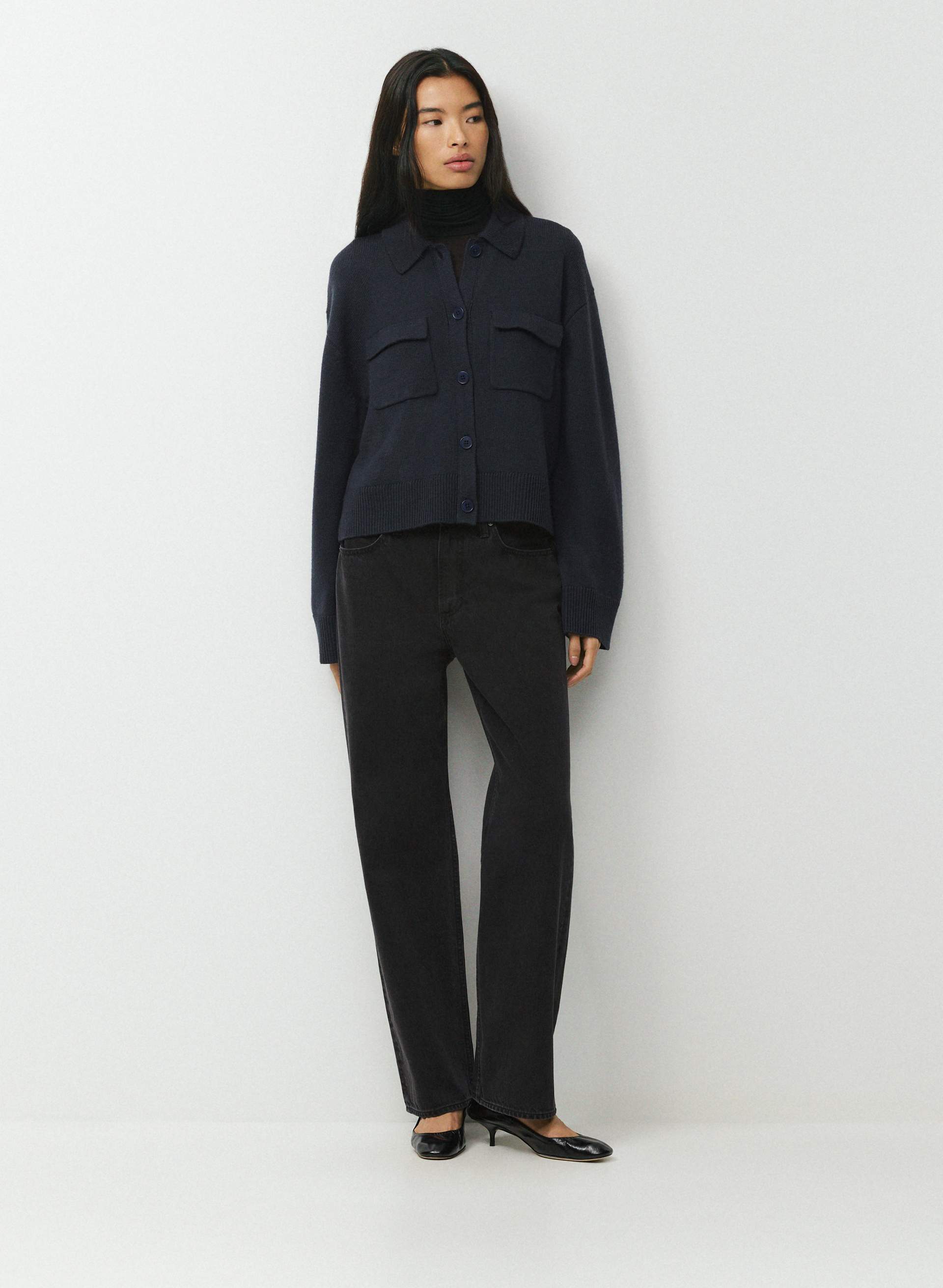 ESSENTIAL MERINO WOOL OBSERVE CARDIGAN | Aritzia
