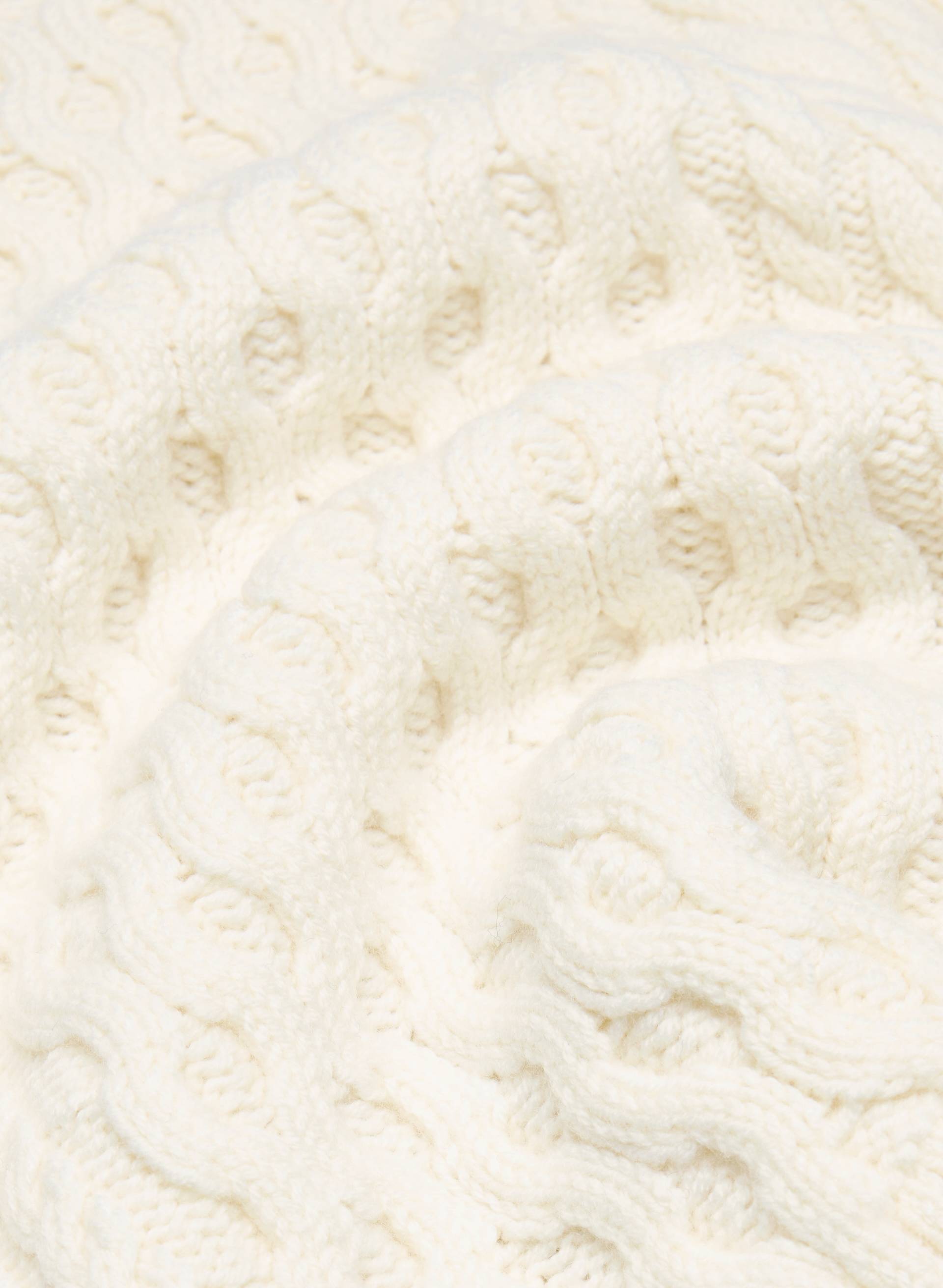 CABLE KNIT MERINO WOOL LINGUIST TURTLENECK | Aritzia