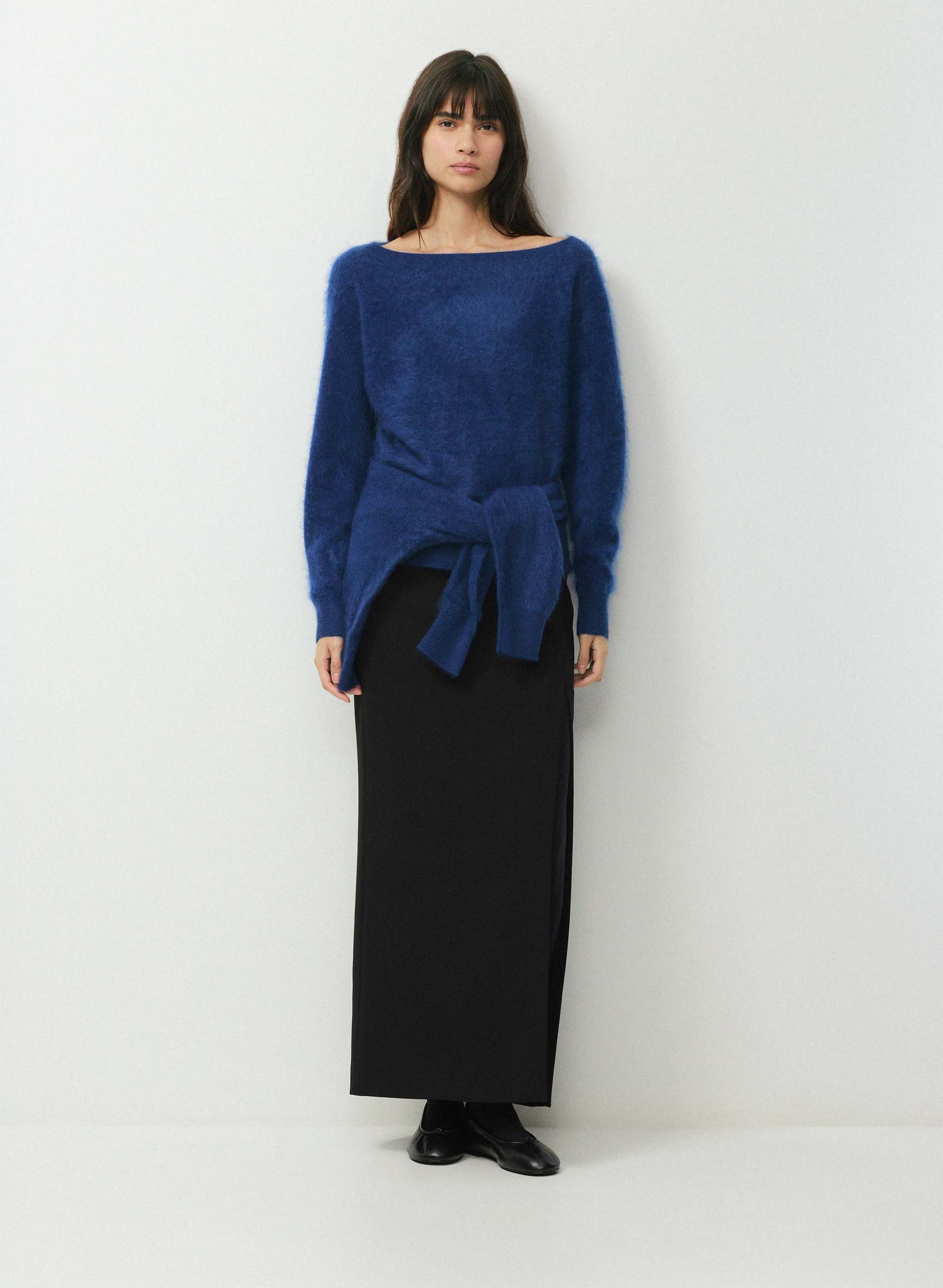 BRUSHED WOOL CASHMERE NUANCE SWEATER | Aritzia