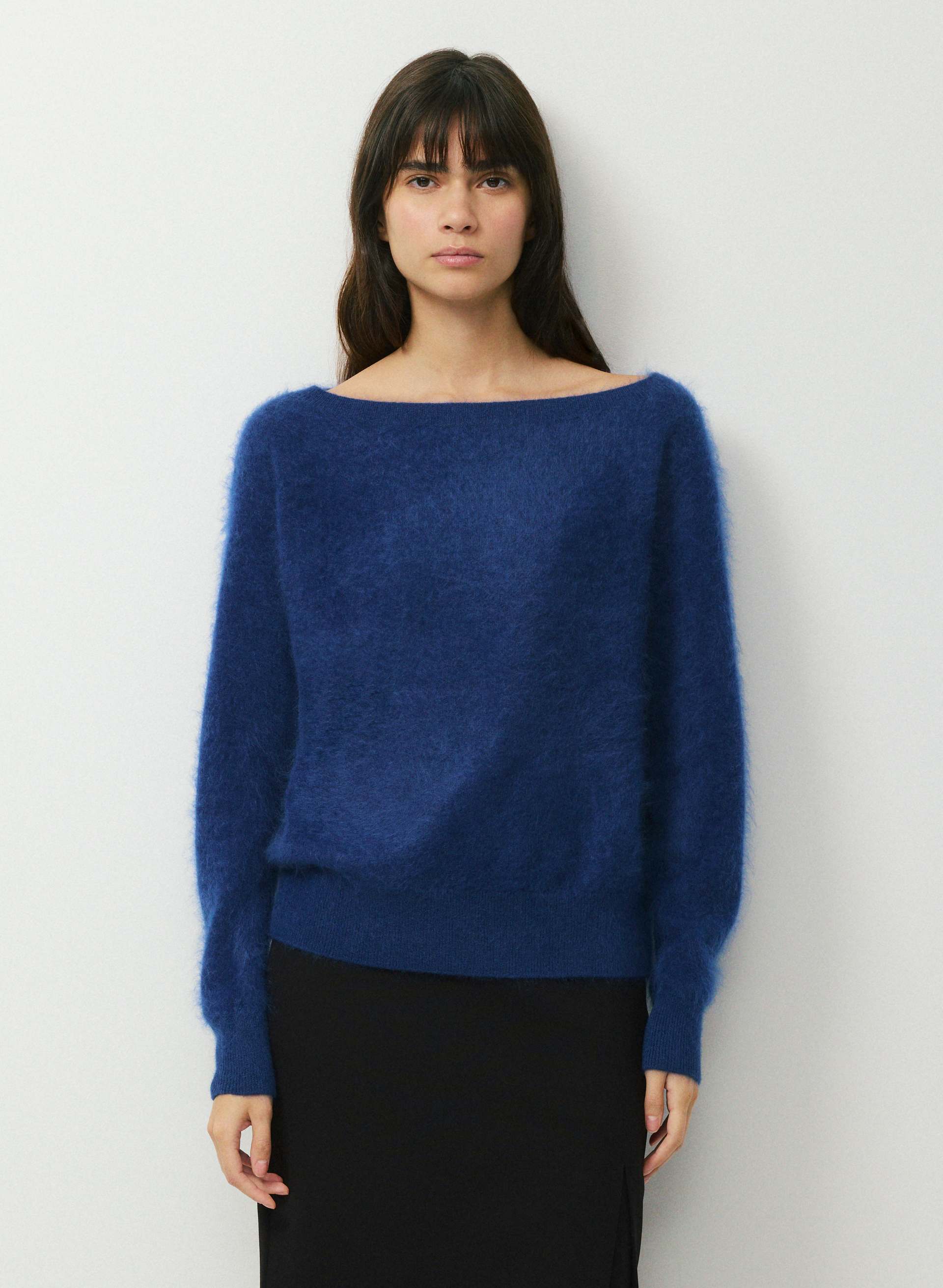 BRUSHED WOOL CASHMERE NUANCE SWEATER | Aritzia
