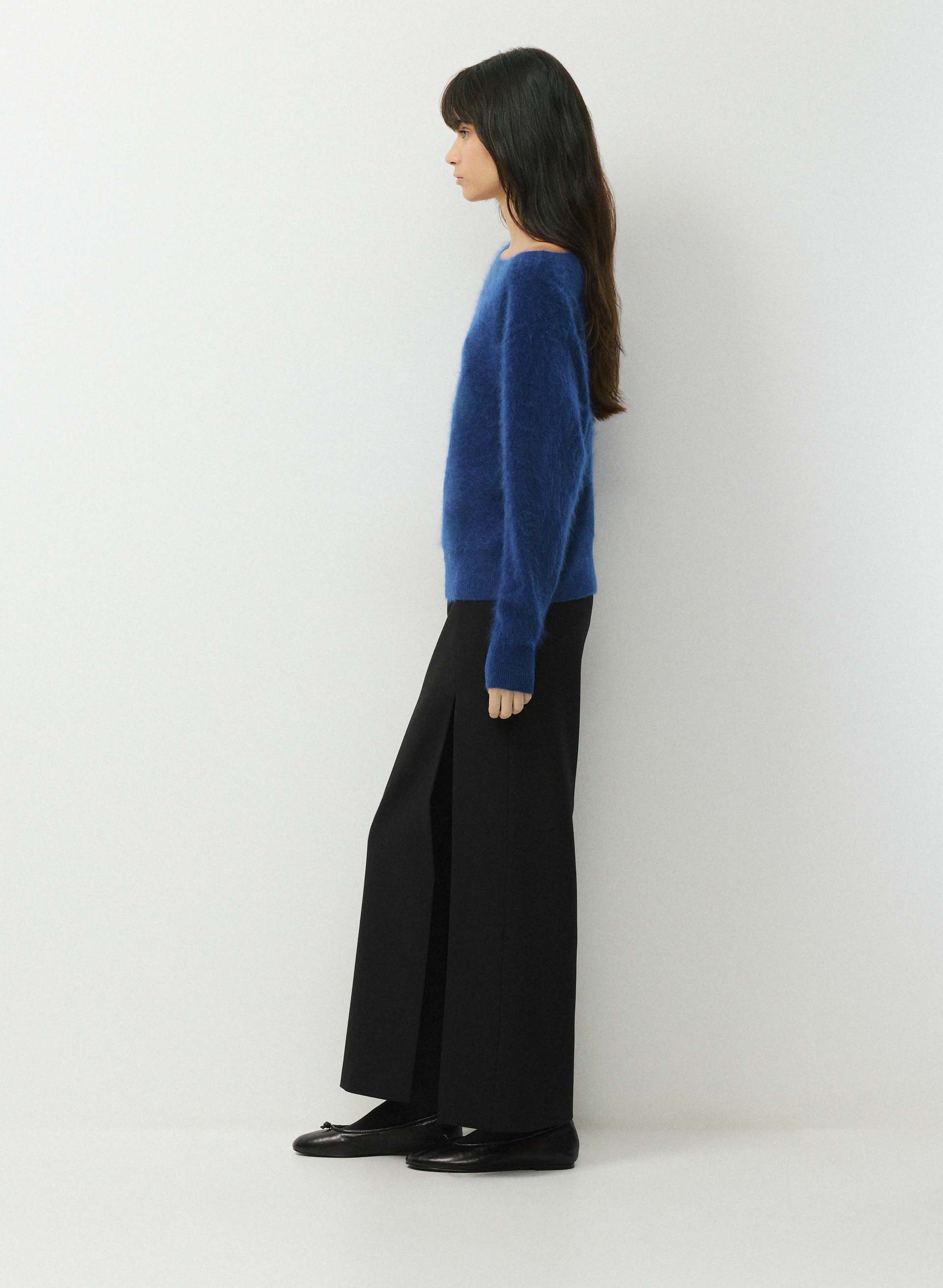 BRUSHED WOOL CASHMERE NUANCE SWEATER | Aritzia