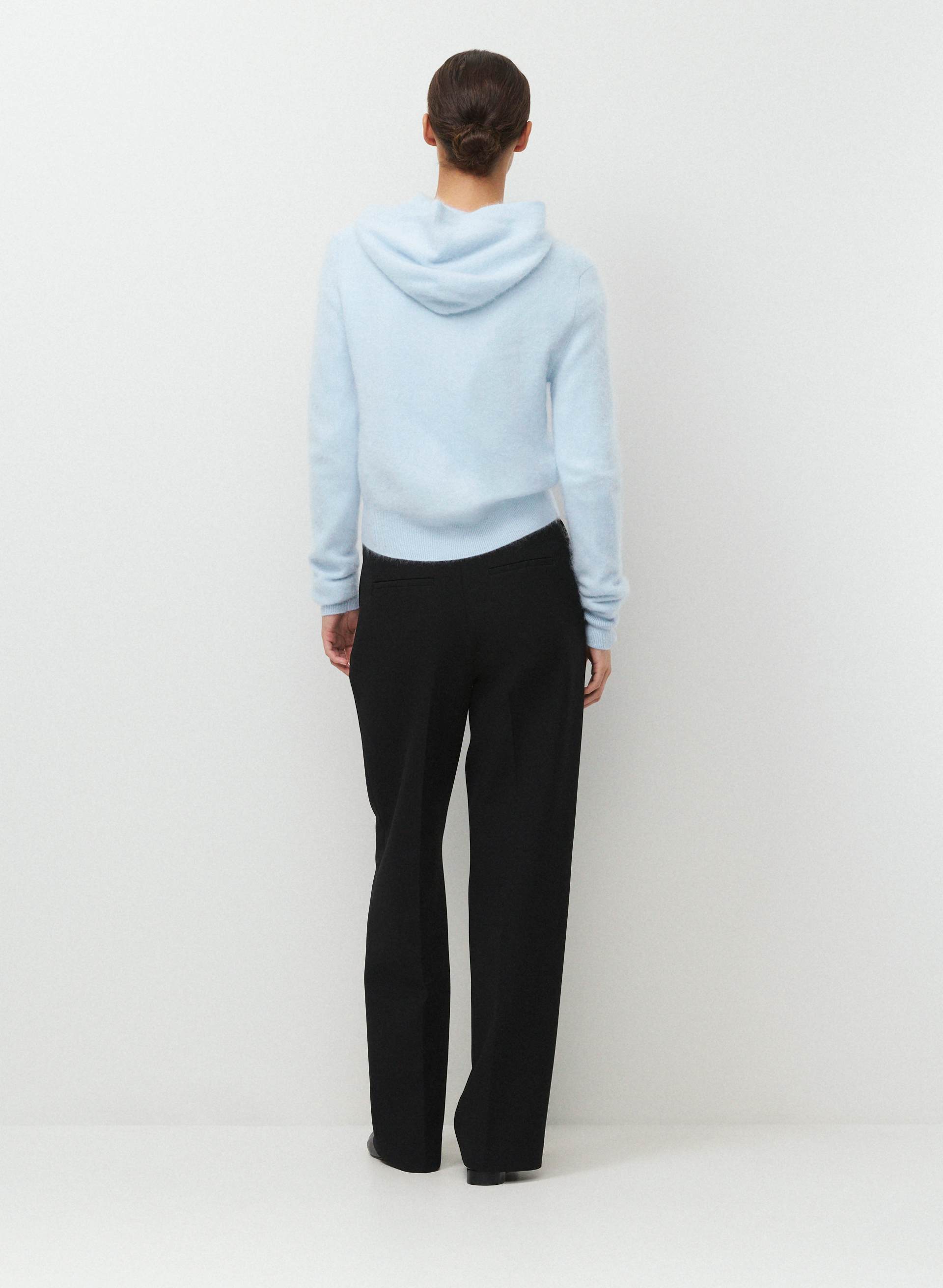 BRUSHED WOOL CASHMERE IDYLLIC ZIP HOODIE | Aritzia