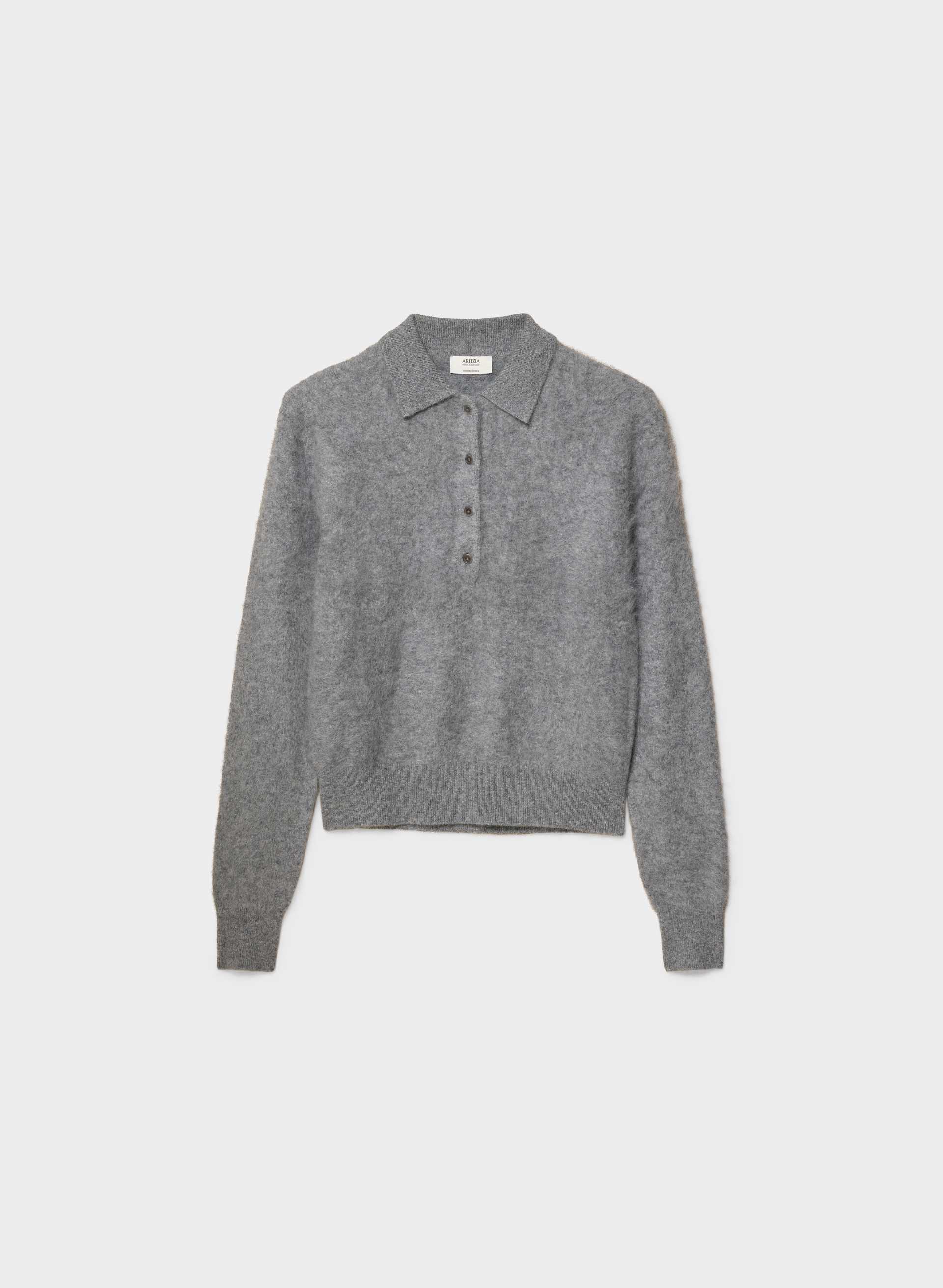BRUSHED WOOL CASHMERE CELLINI SWEATER | Aritzia