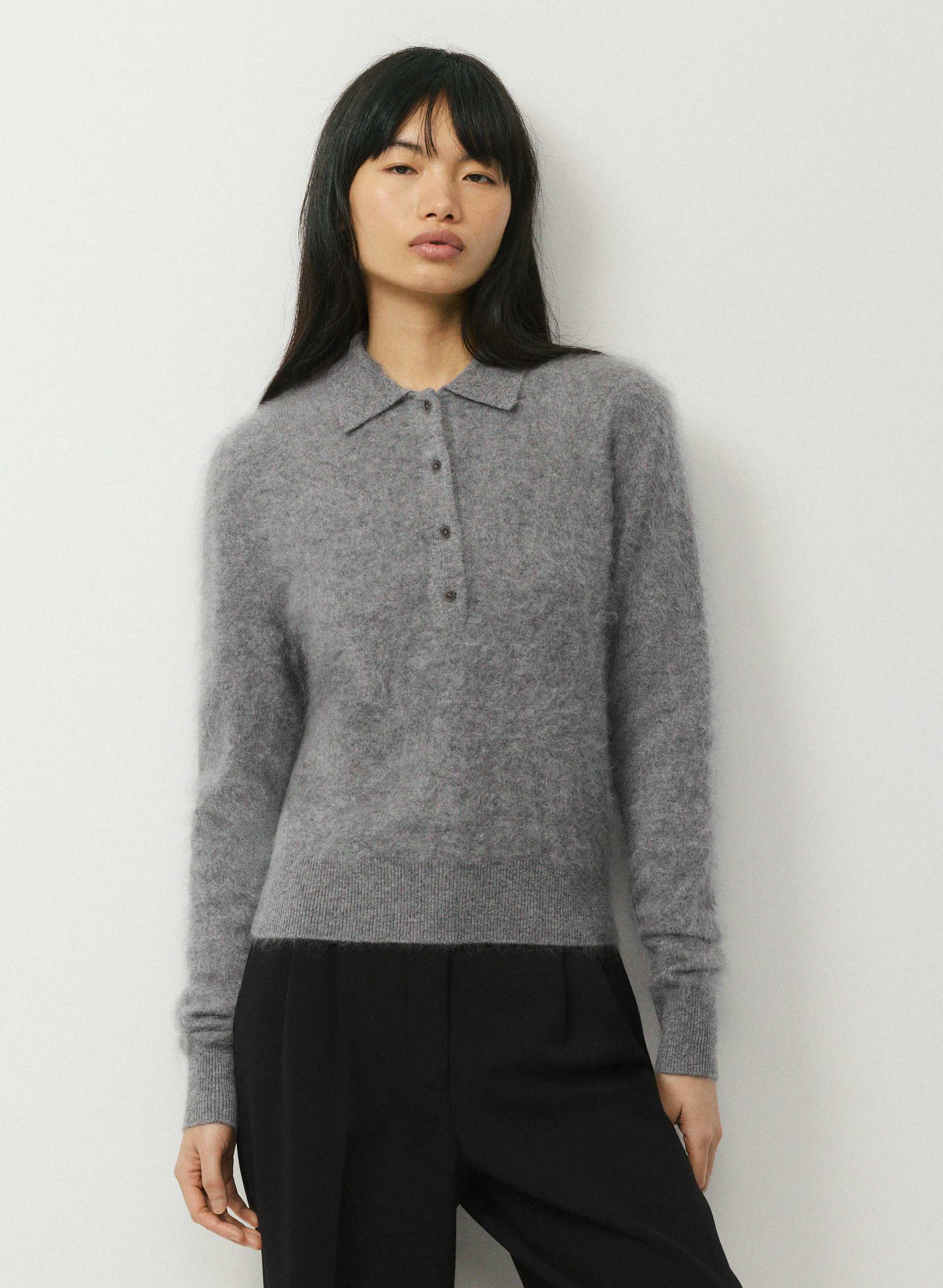 BRUSHED WOOL CASHMERE CELLINI SWEATER | Aritzia
