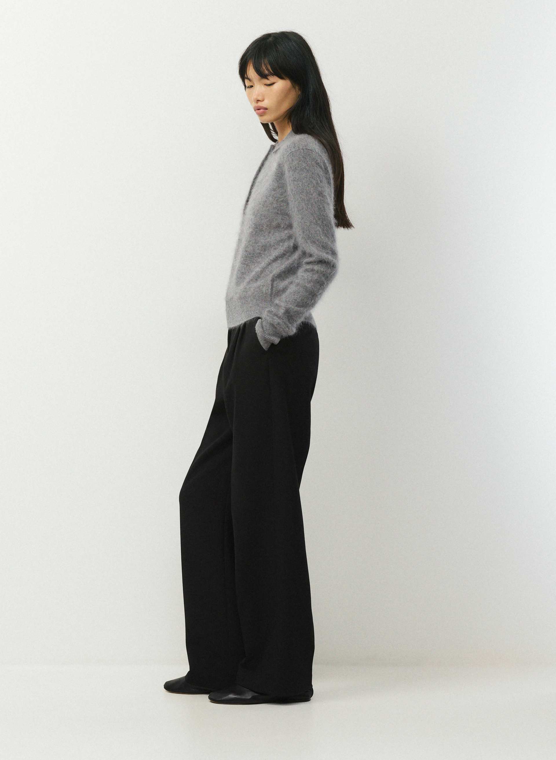 BRUSHED WOOL CASHMERE CELLINI SWEATER | Aritzia