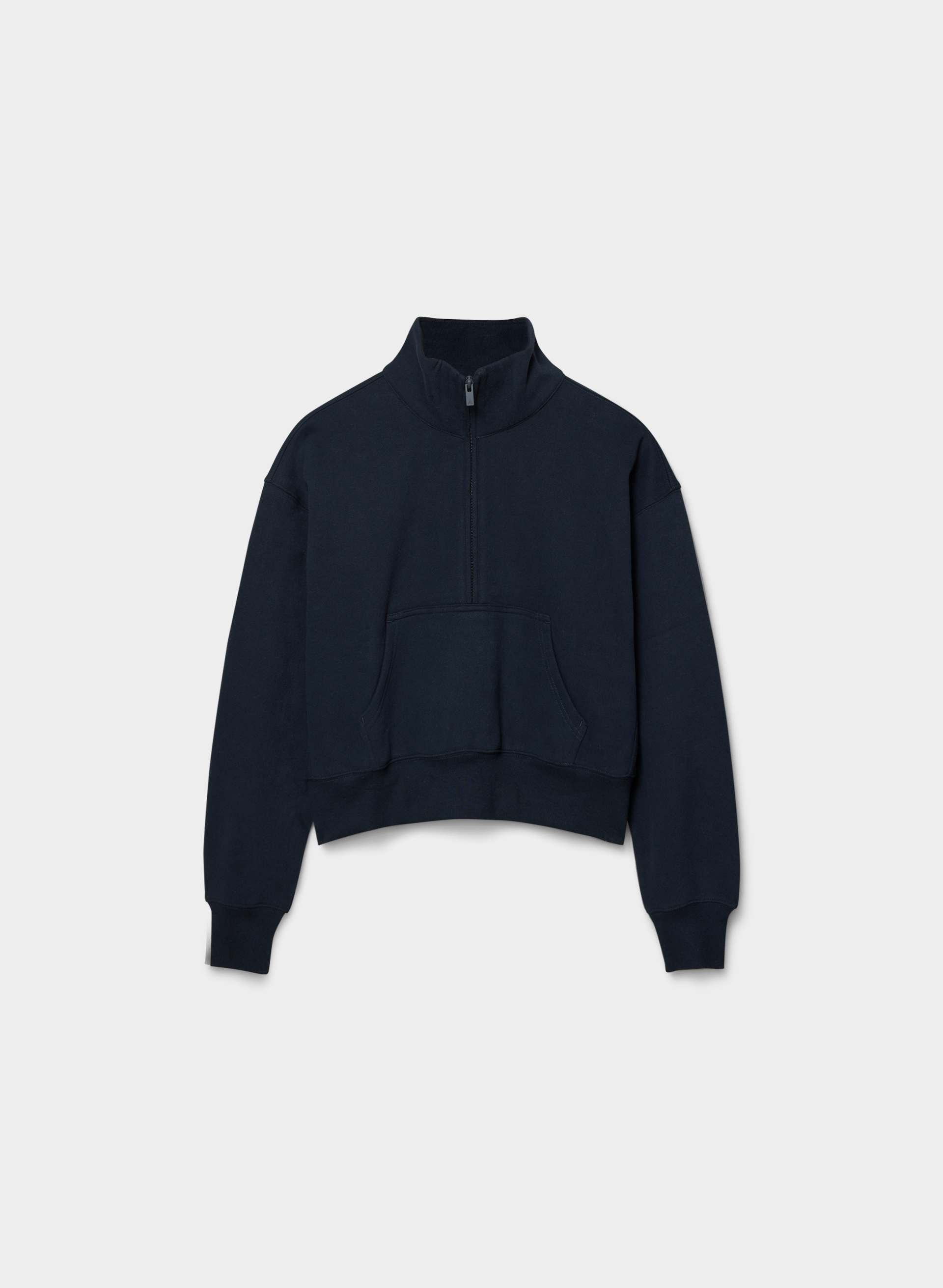 COZY SWEATFLEECE BOYFRIEND BOXY 1/2 ZIP | Aritzia