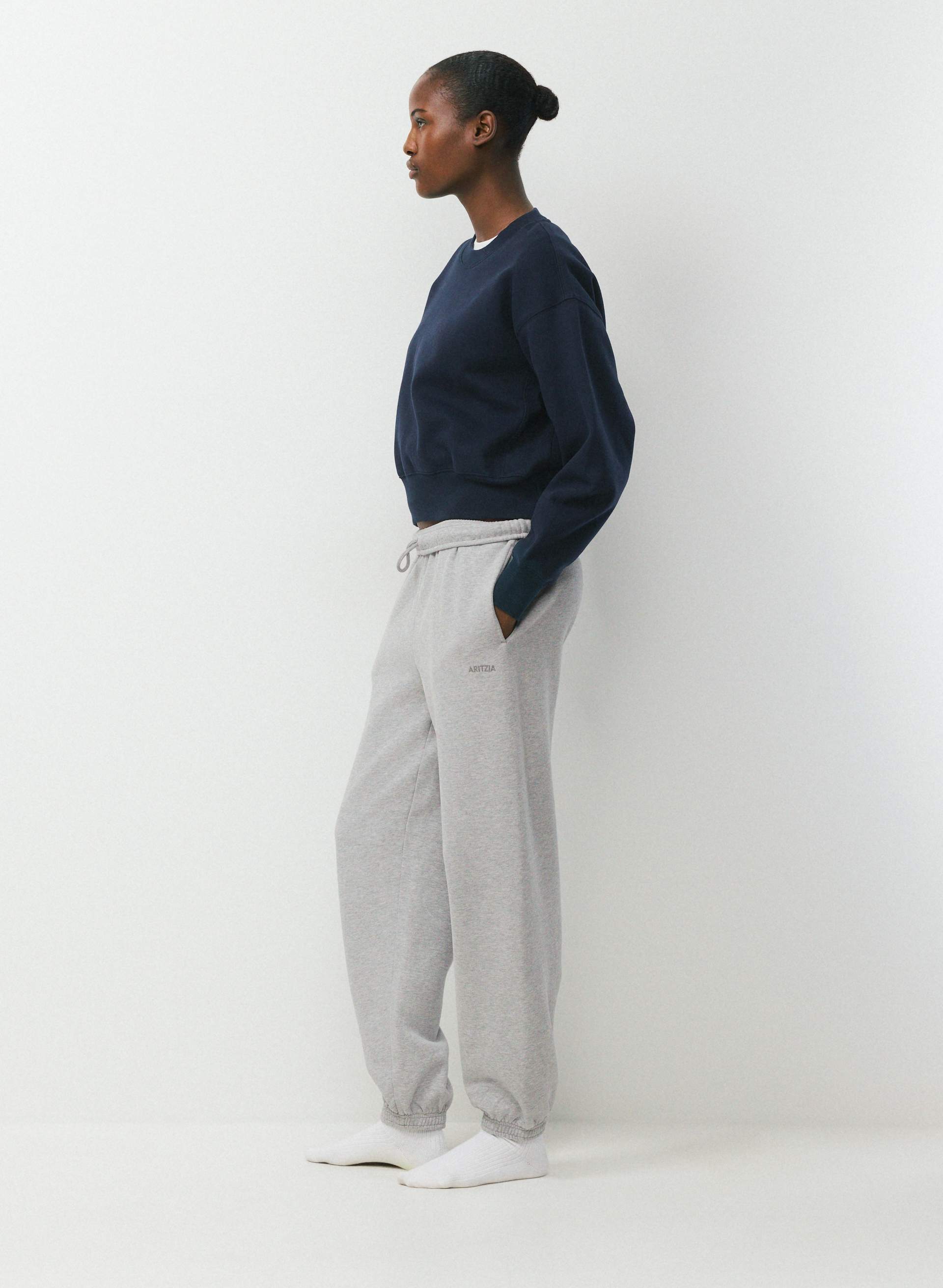 COZY SWEATFLEECE BOYFRIEND BOXY SWEATSHIRT | Aritzia