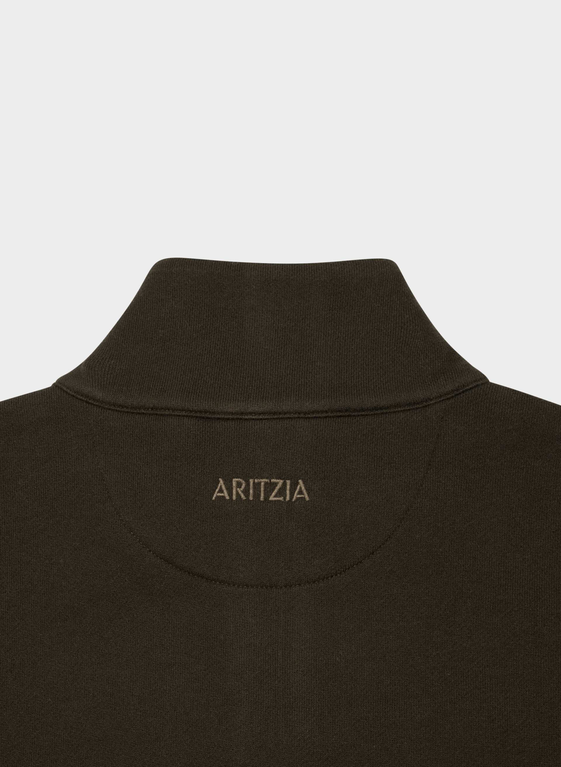 COZY SWEATFLEECE MEGA SNAP FUNNEL NECK | Aritzia