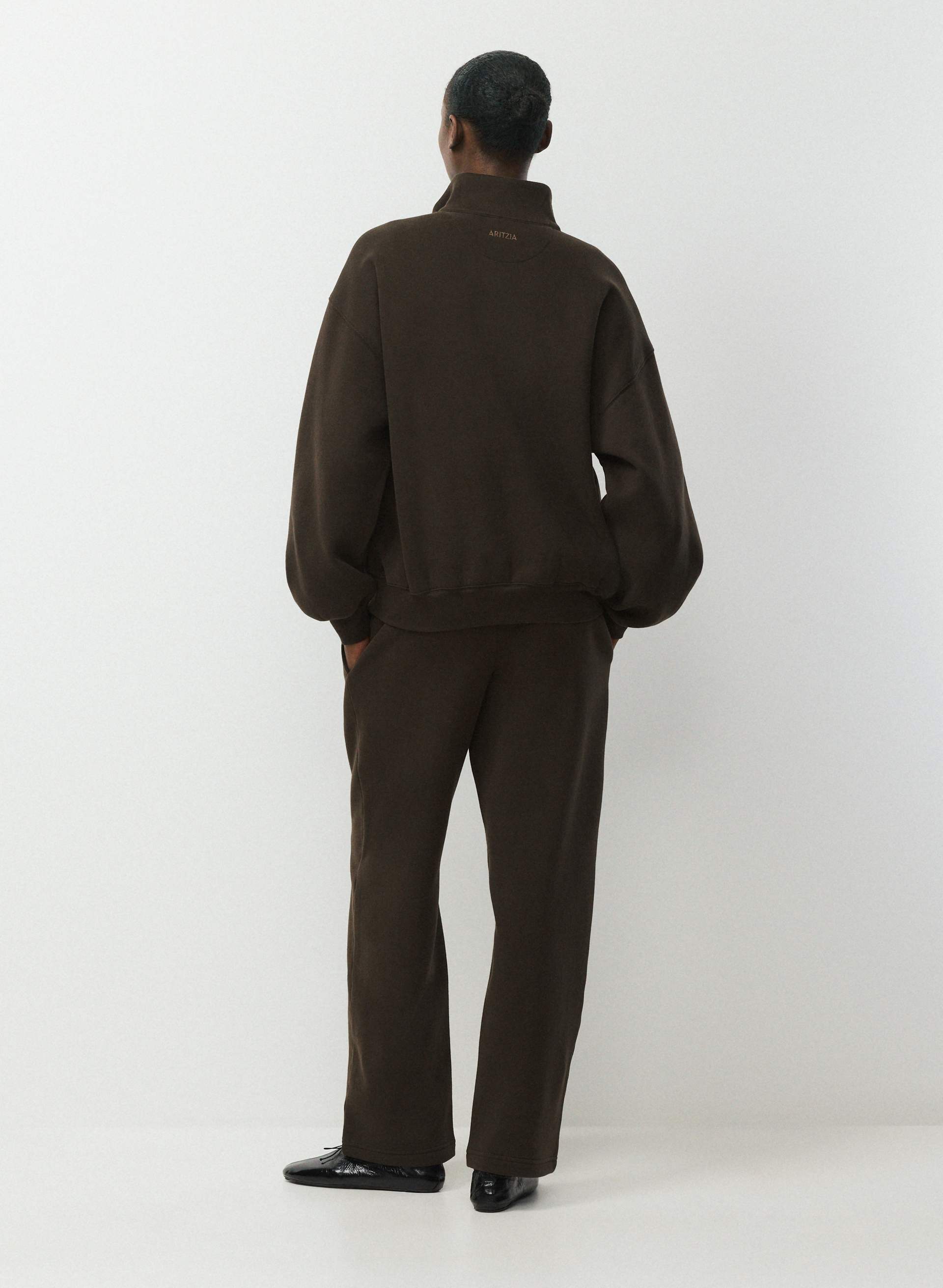 COZY SWEATFLEECE MEGA SNAP FUNNEL NECK | Aritzia