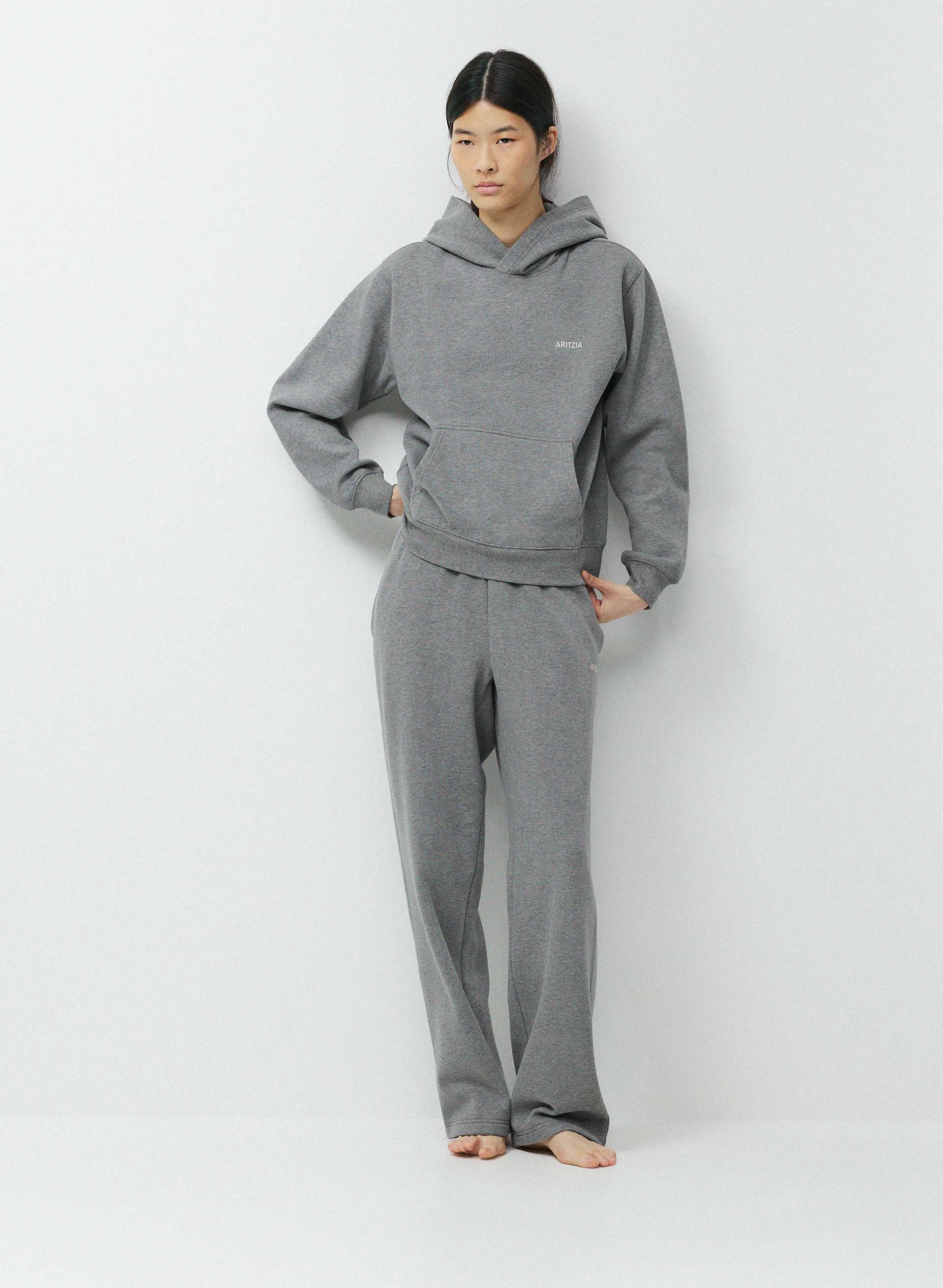 SWEATS COZY HOODIE - GREY XSサイズ Cozy Sweatfleece Perfect Hoodie | Aritzia US