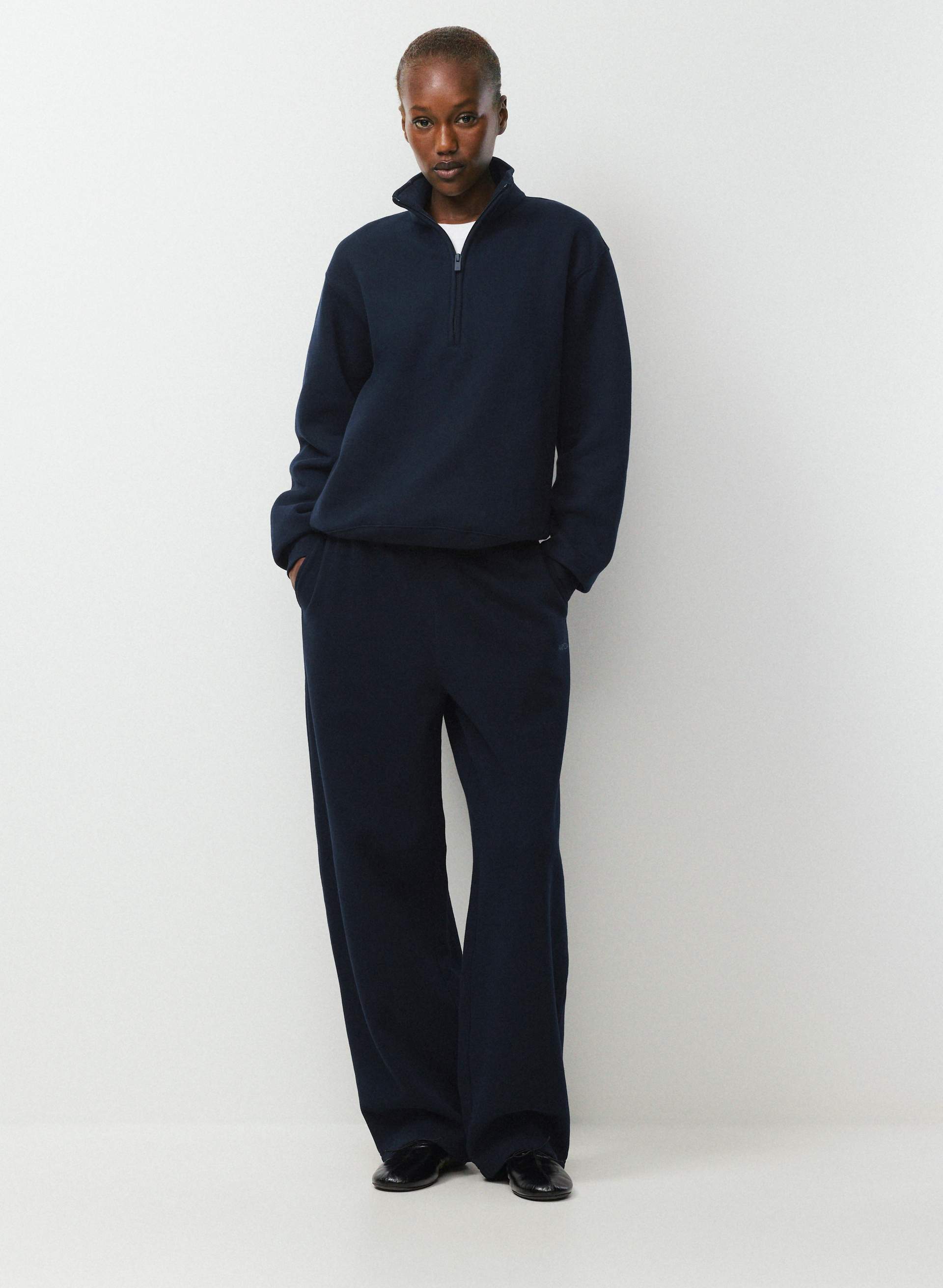 COZY SWEATFLEECE PERFECT 1/2 ZIP - Classic fleece half-zip mockneck. 