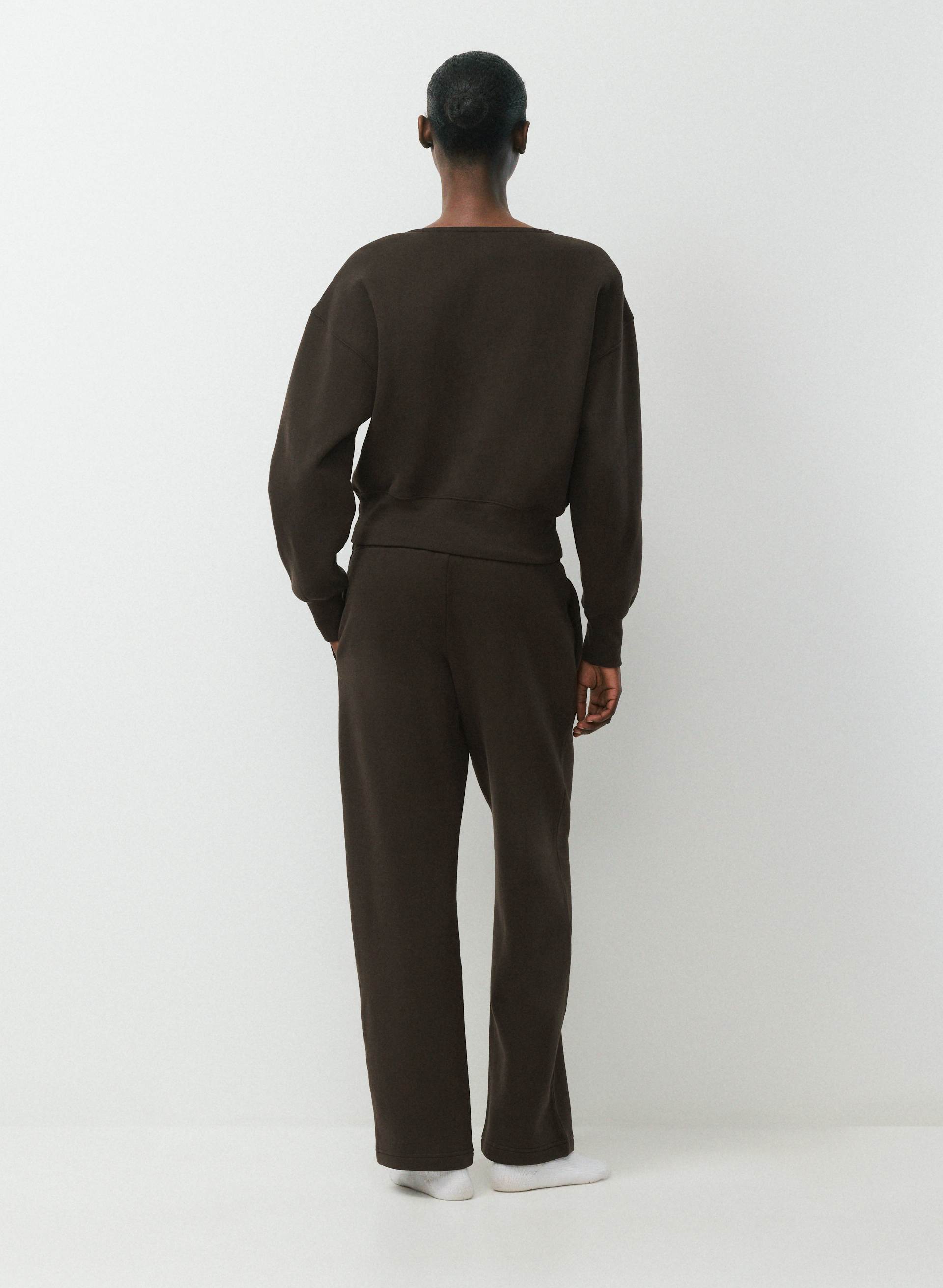 COZY SWEATFLEECE BOYFRIEND WRAP SWEATSHIRT | Aritzia
