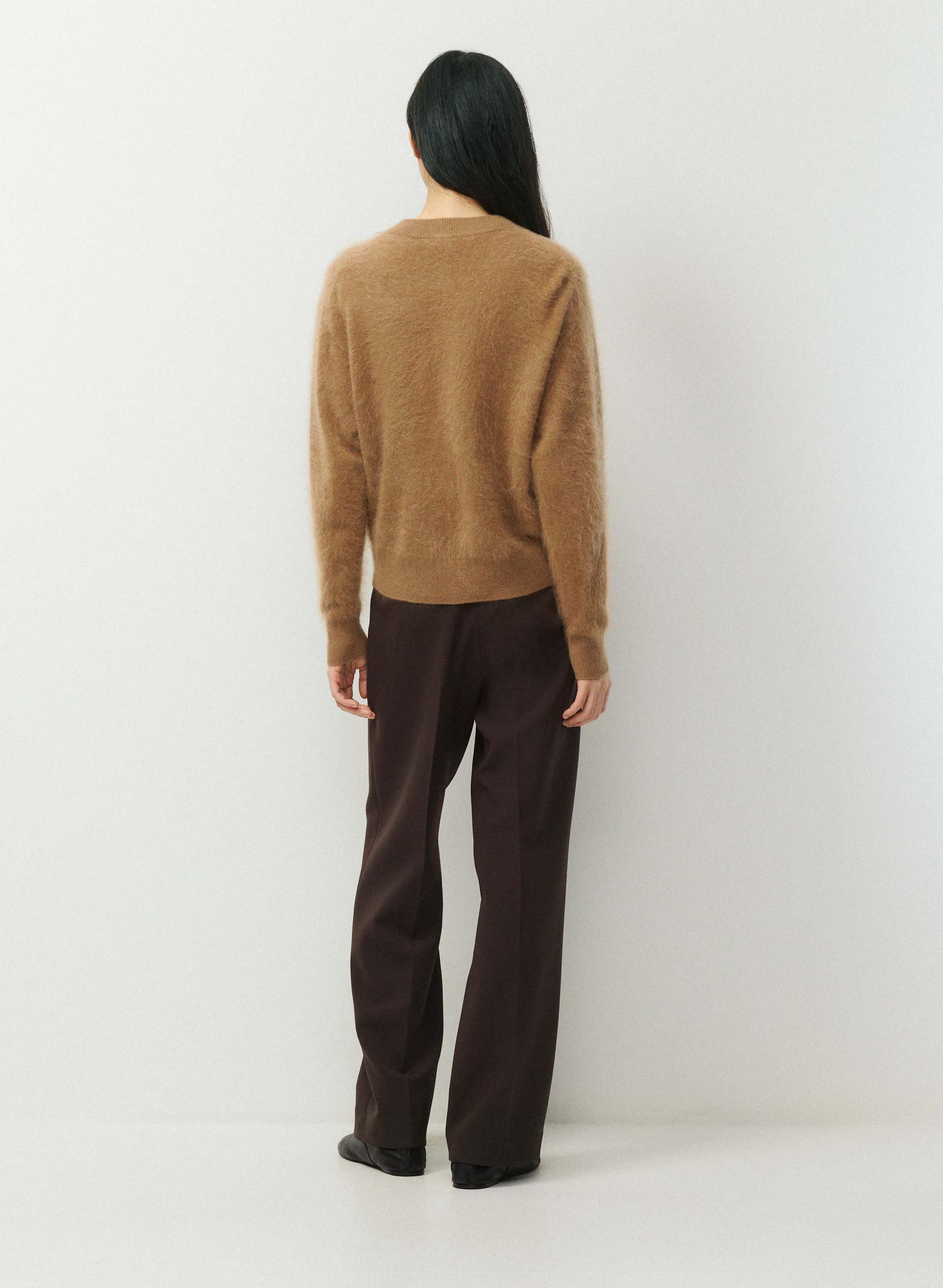 BRUSHED WOOL CASHMERE ACCLAIM CARDIGAN | Aritzia